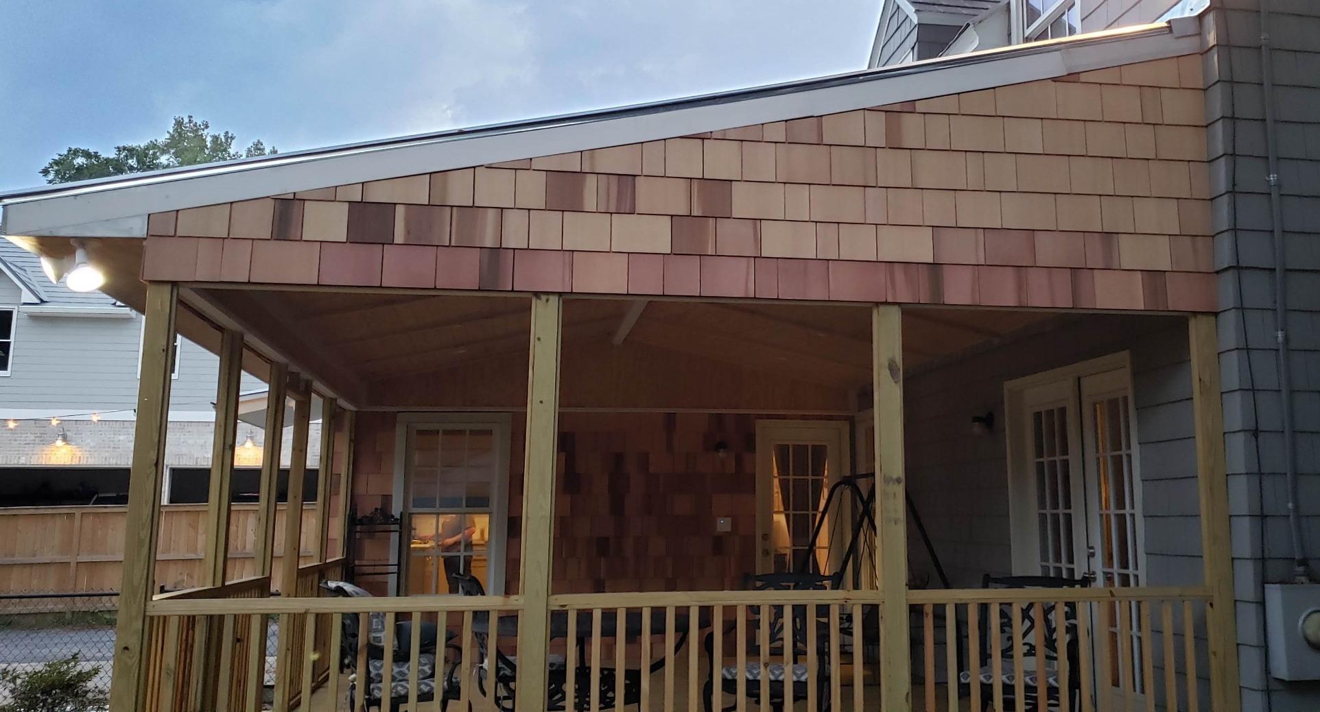 18 Inch Rebutted and Rejointed (R&R) Sanded Cedar Sidewall Shingles Primed 1/2 Square Carton customer photo 1