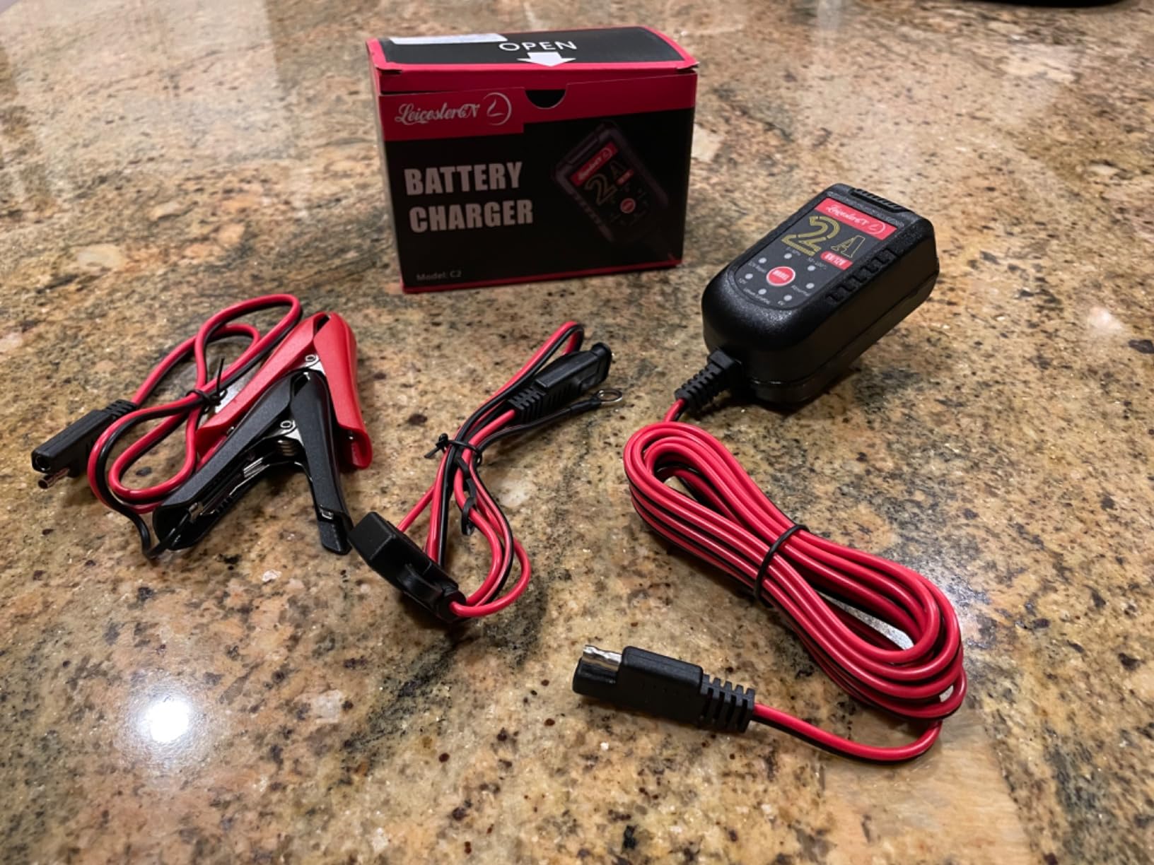 2A Battery Maintainer & Trickle Charger, 6V 12V Smart Float Charger with Pulse Repair Mode, 10FT Extra Long for Motorcycle, Automotive Car, Lawn Mower, Marine Boat, ATV, SLA, AGM, Gel, LiFePO4 customer photo 2