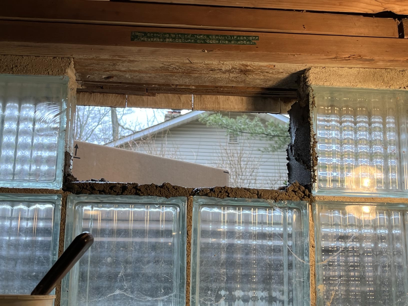 1808 Compact Hopper Vent Window for Glass Block & Masonry Walls – Vinyl Window with Privacy Glass & Insect Screen customer photo 2