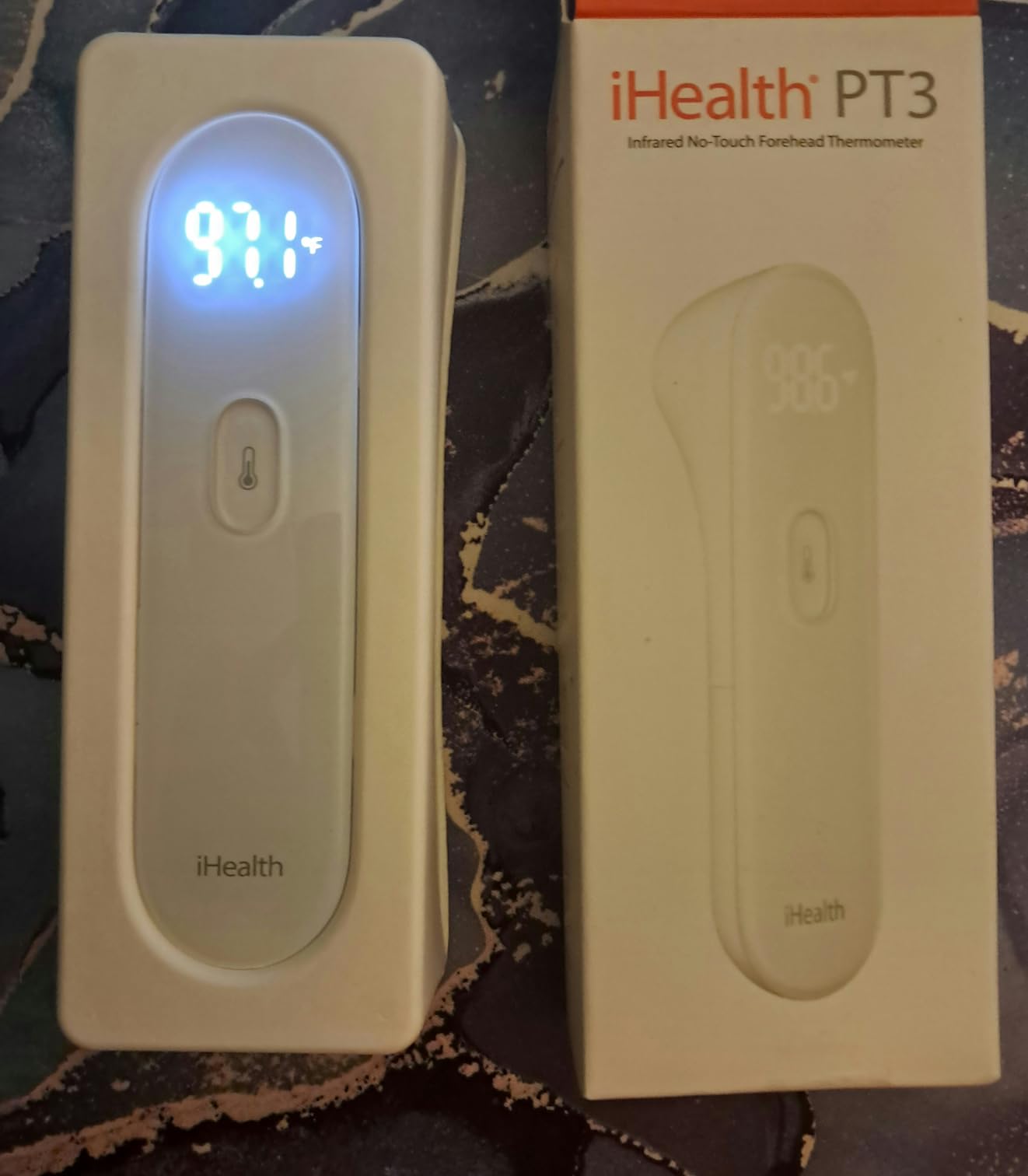 iHealth No-Touch Forehead Thermometer for Adults, Kids, Babies PT3 | 1s Fast Accurate, 3 Ultra-Sensitive Sensors, Quiet Vibration Feedback, Digital Large LED Digits, Use for Home & Nurses customer photo 2