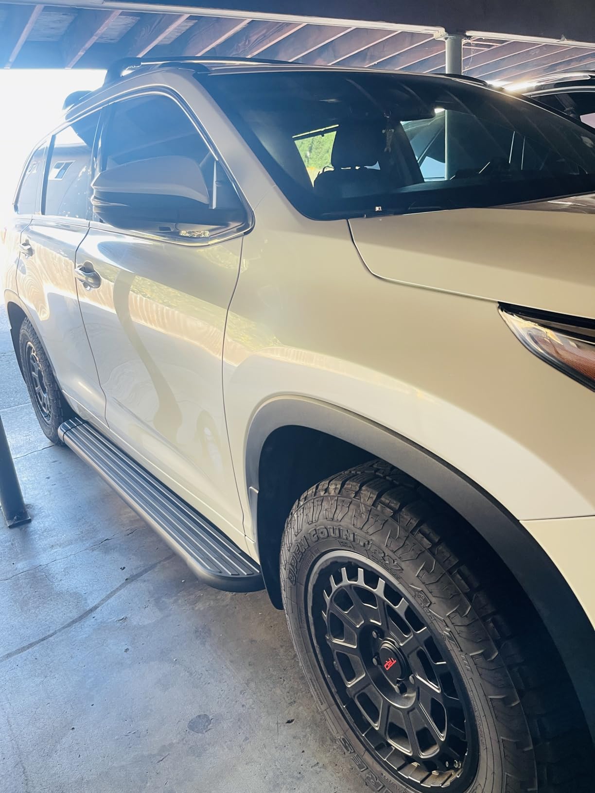 TAC Aluminum SUV Black Running Boards Fit 2014-2019 Toyota Highlander, Side Steps & Nerf Bars (2 Pieces) customer photo 1