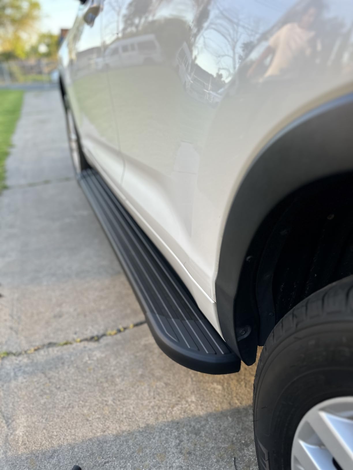 TAC Aluminum SUV Black Running Boards Fit 2014-2019 Toyota Highlander, Side Steps & Nerf Bars (2 Pieces) customer photo 2