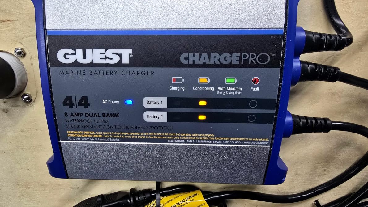 Guest 2707A On-Board Battery Charger 8A / 12V, 2 Bank, 120V Input customer photo 2