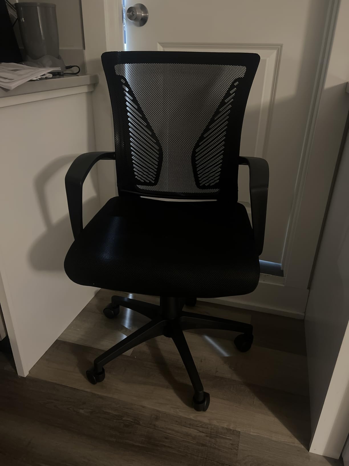 Furmax Office Chair,Ergonomic Computer Desk Mesh Chair,Lumbar Support,Black customer photo 1