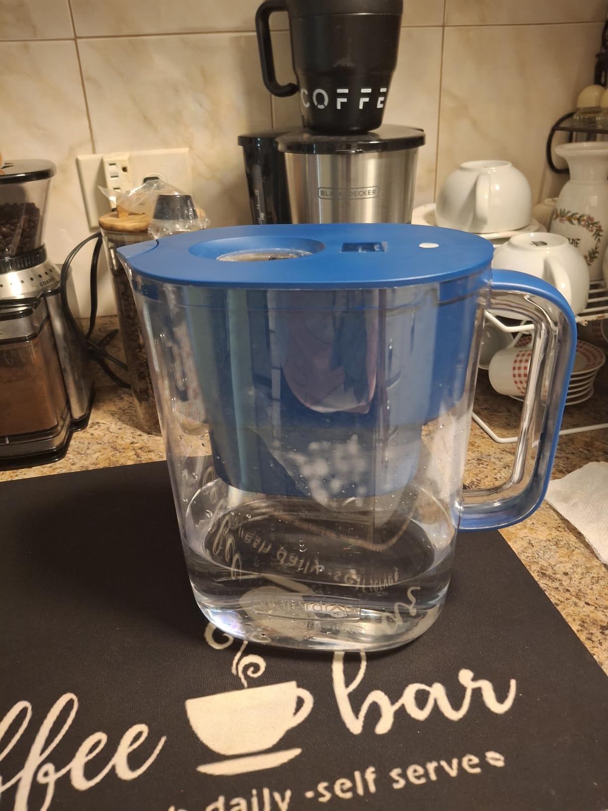 Waterdrop PT-07B Water Filter Pitcher, 10-Cup, NSF Certified, Blue | 200-Gallon Long-Life Filter, Improves Coffee & Tea Taste, Reduces PFOA/PFOS and Chlorine, 5X Longer Filter Life customer photo 1
