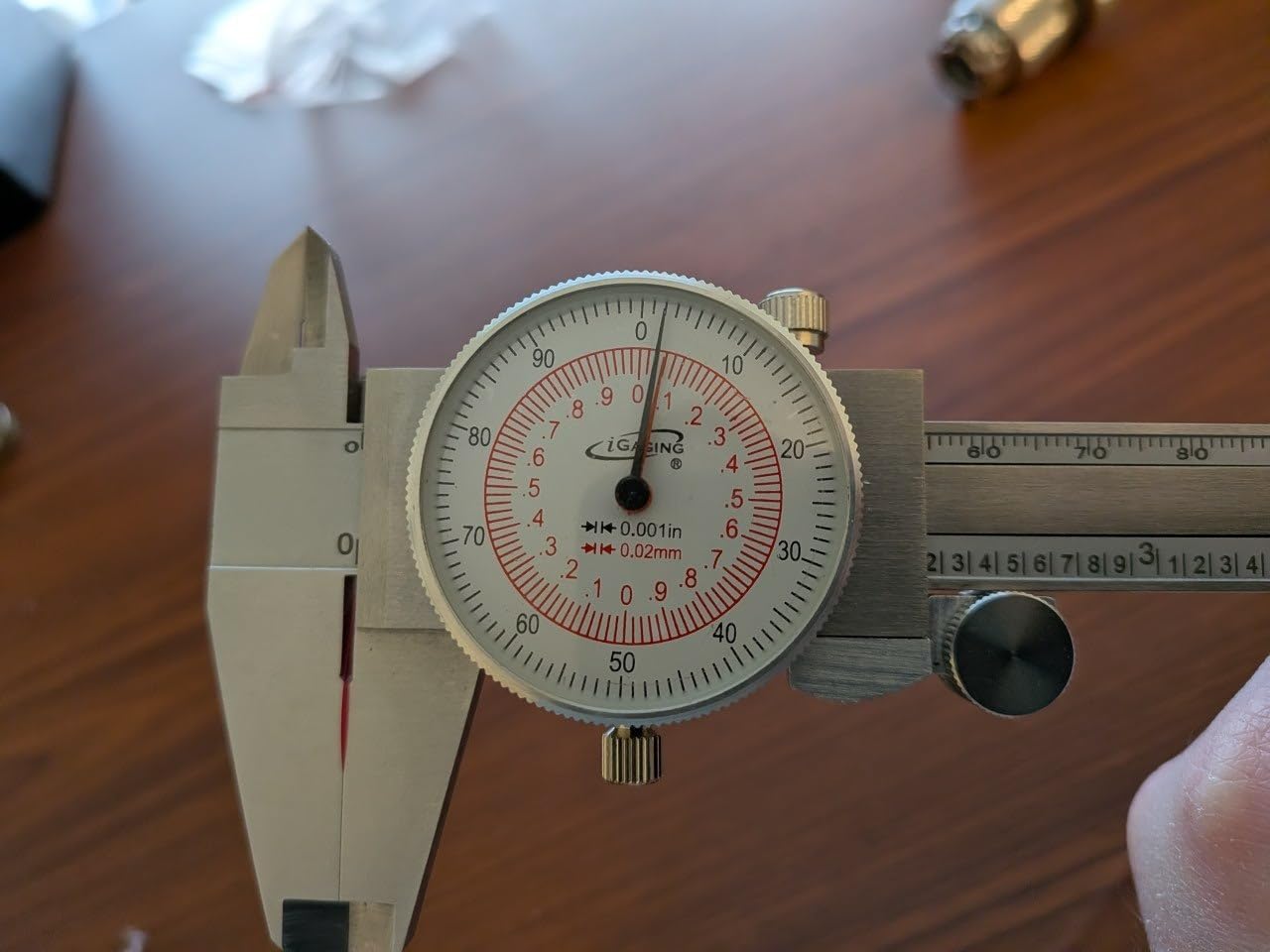 iGAGING 6-Inch 150 mm Dial Caliper, Dual Reading Scale, Metric and SAE Standard Measurement customer photo 1