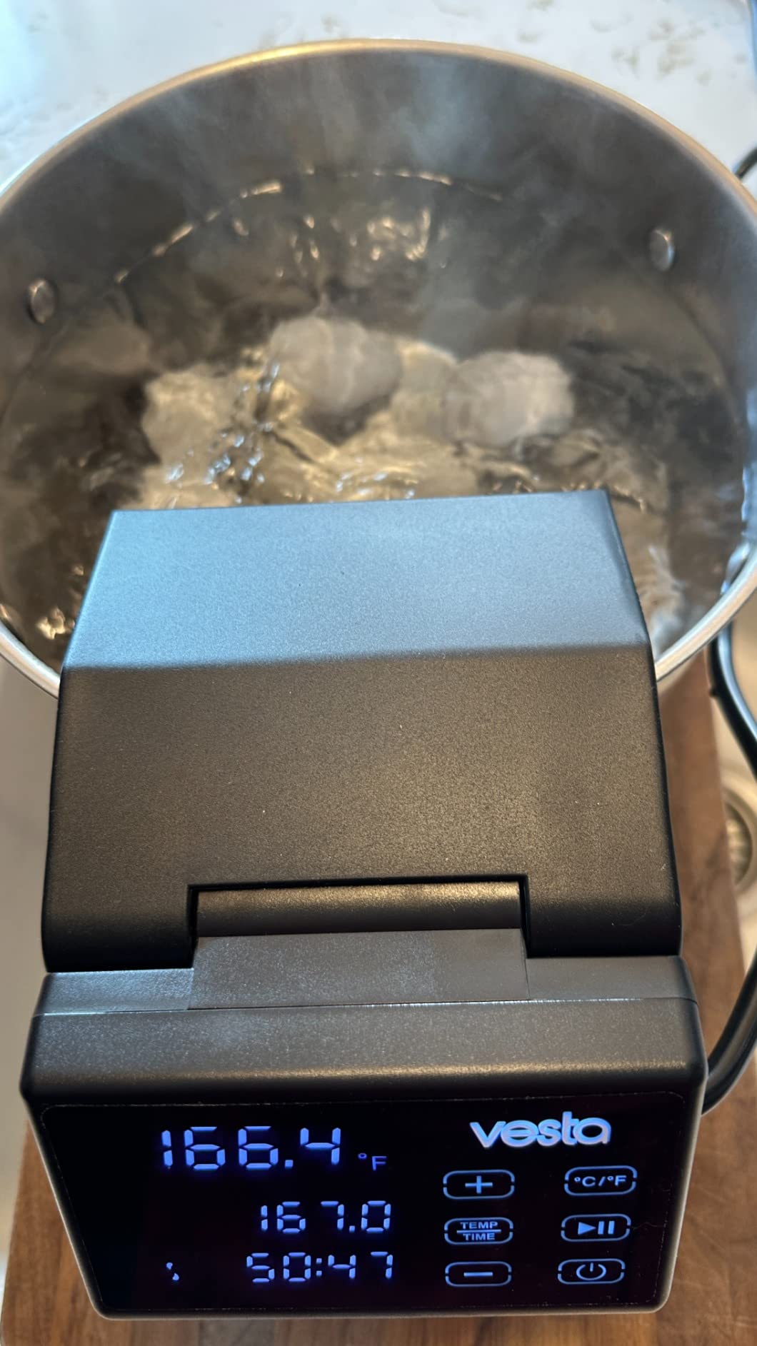Vesta Precision Imersa Elite Sous Vide Cooker for Precision Cooking Every Time | App Enabled | Precise Temperature Control | Touch Panel customer photo 1