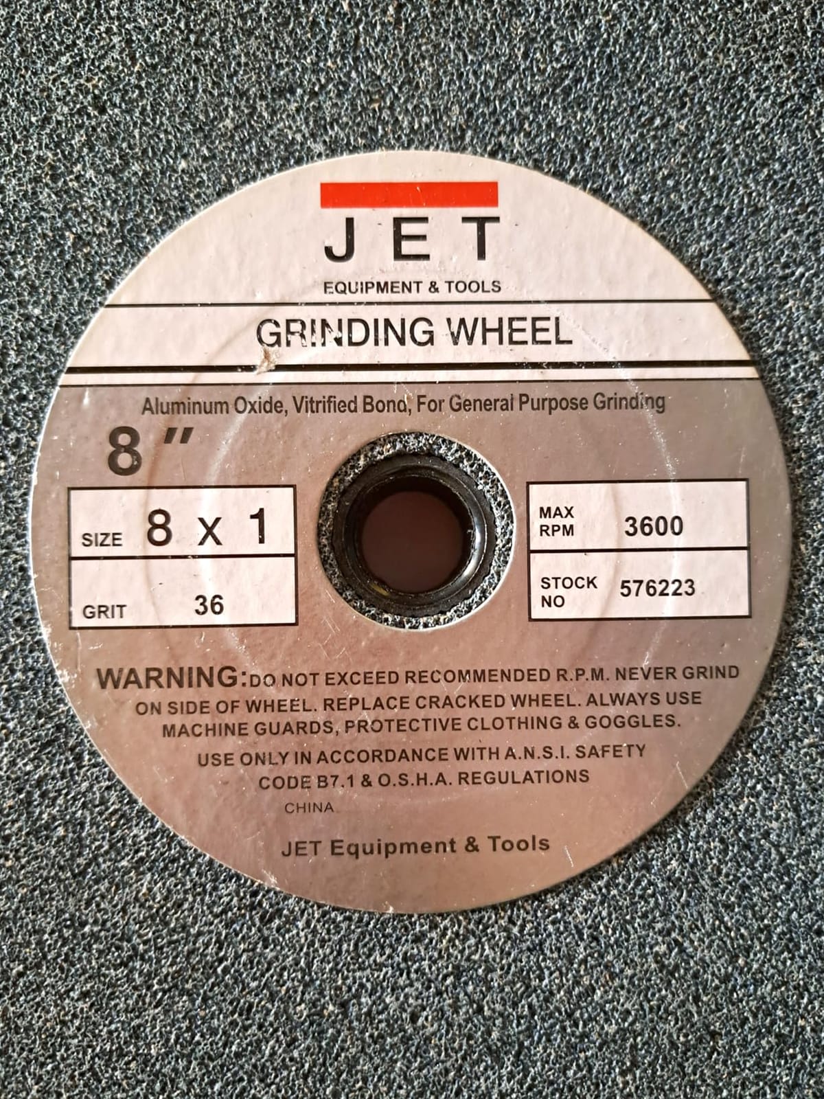 JET 8-Inch Bench Grinder with Wire Wheel, 3450 RPM, 1 HP, 115V 1Ph (JBG-8W) customer photo 2
