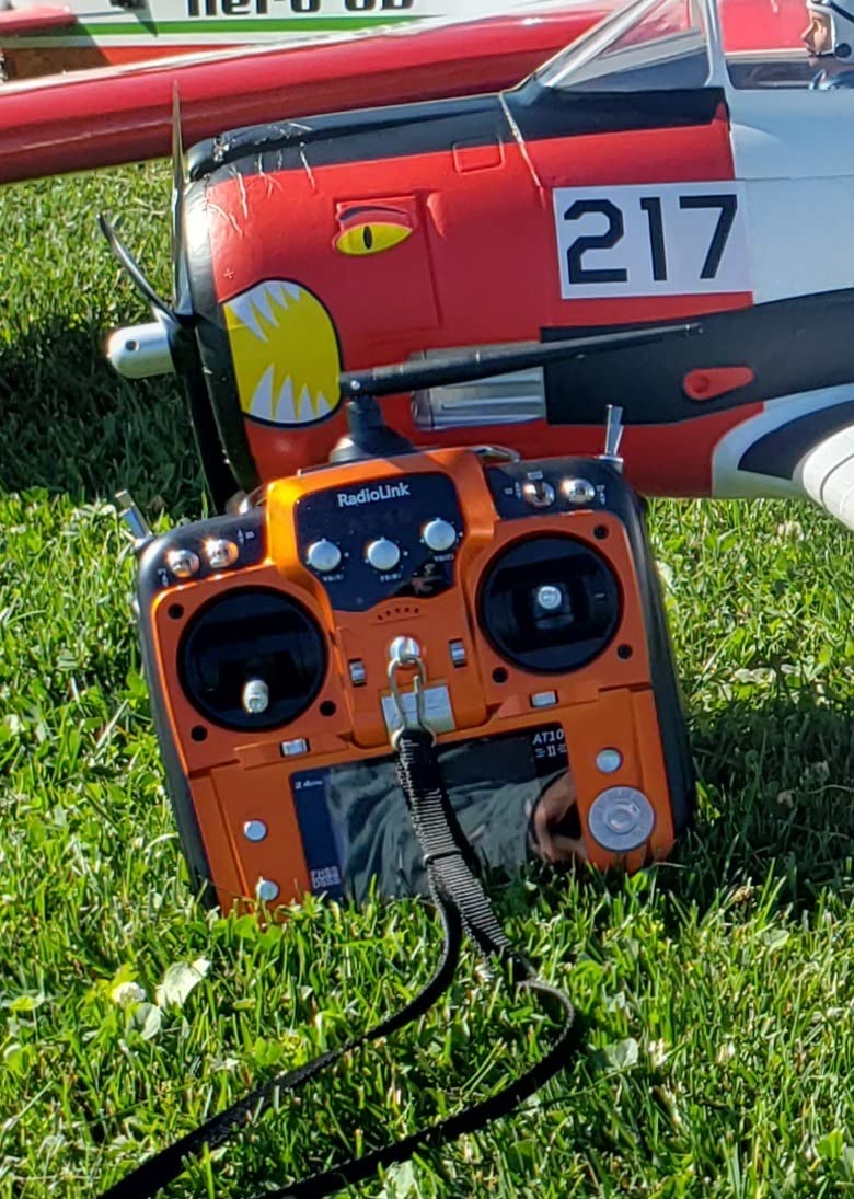 Radiolink AT10II 12CH 2.4G RC Transmitter and Receiver R12DS for Airplane | Voltage Telemetry Long Range Radio Controller for FPV RC Drone Quad Helicopter Car and Boat (Mode 2 Left Hand Orange) customer photo 2