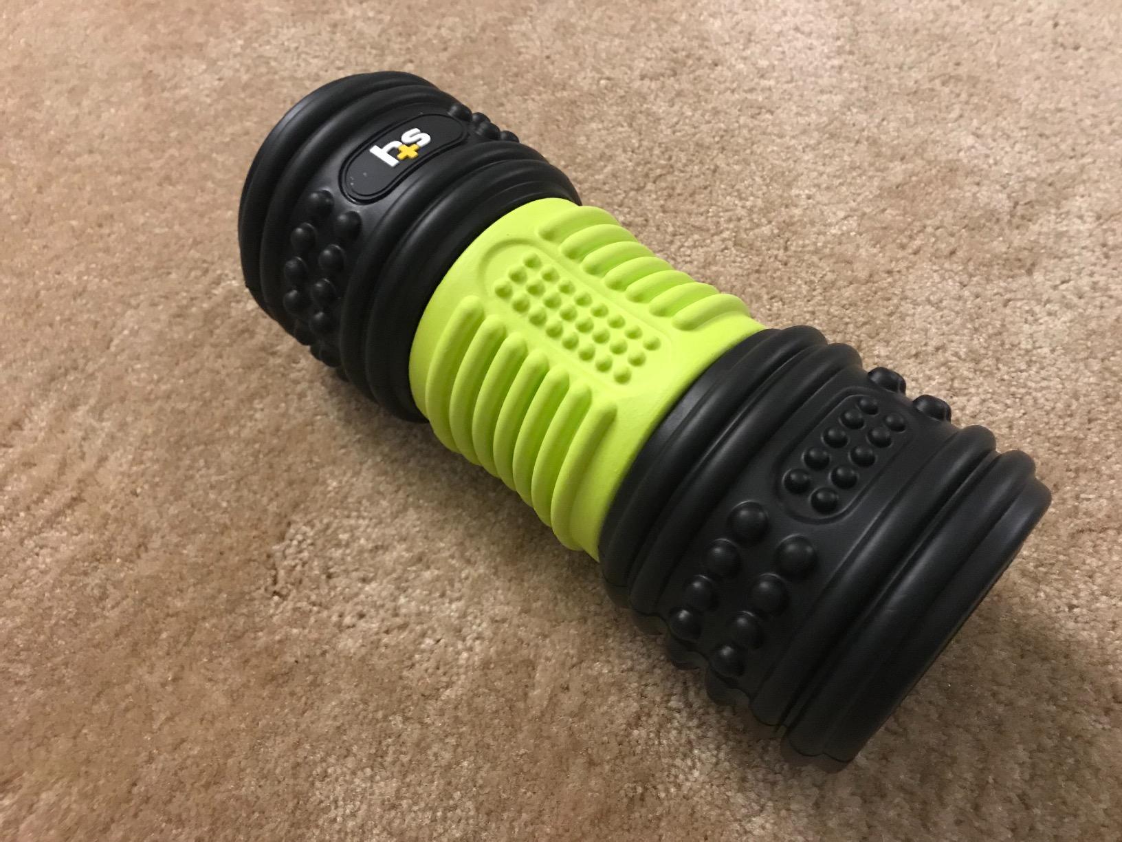 HealthSmart 4-Speed Vibrating Exercise Roller Foam FSA/HSA Eligible – Deep Tissue Massage Muscle Recovery & Pain Relief for Full Body | Electric Foam Roller for Physical Therapy & Workout customer photo 1