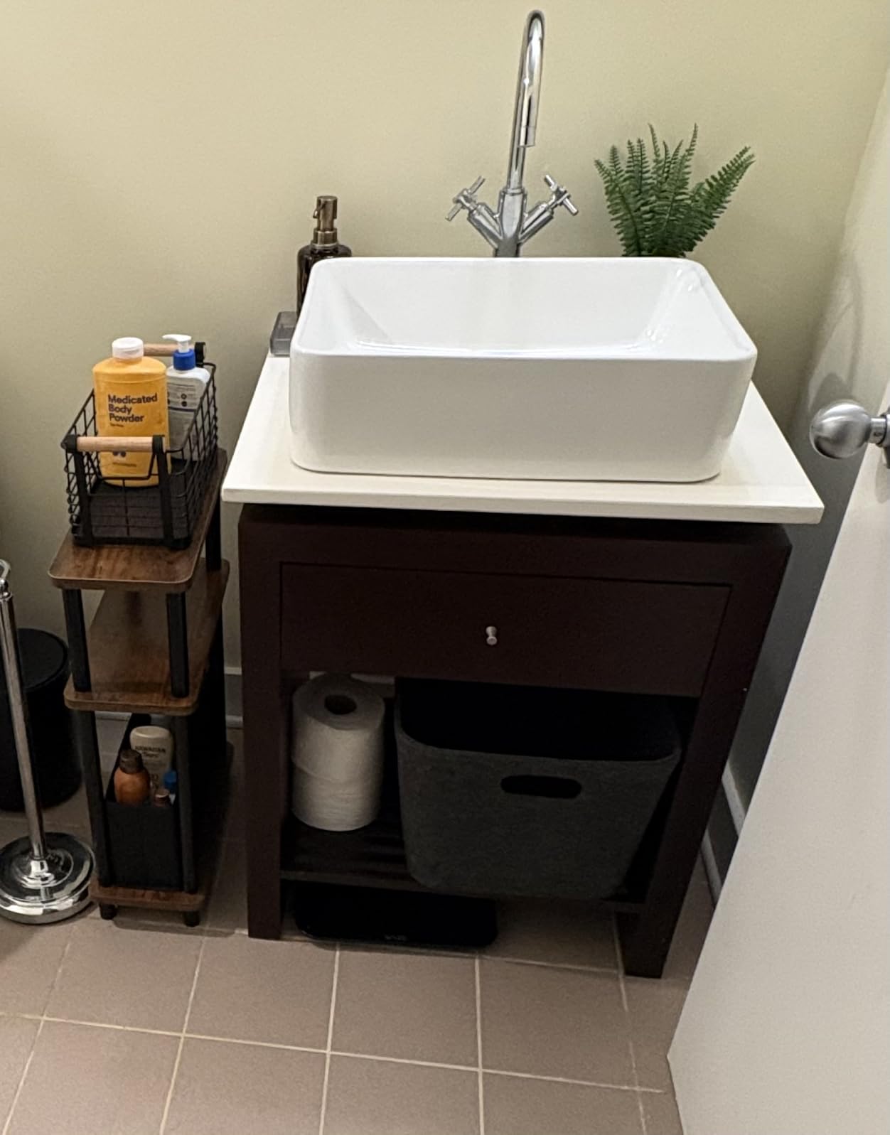 Lordear Vessel Sink Rectangle 19 Inch Bathroom Sink,Rectangular Modern Above Counter Bathroom Sinks White 19x15 Inch Porcelain Ceramic Vessel Vanity Sink Art Basin customer photo 1