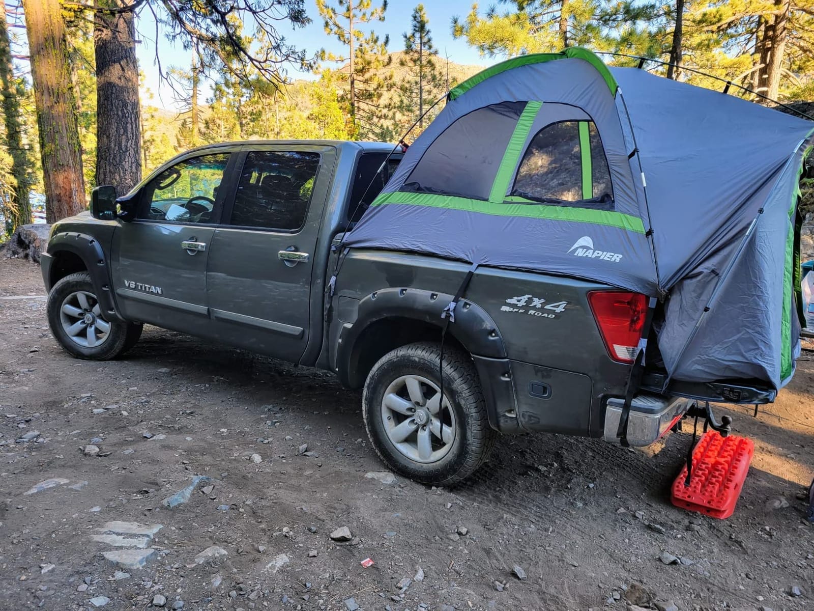 Napier Backroadz Truck Tent | Pickup Truck Bed Camping Tent | Rainfly for Water Protection | Sturdy and Spacious 2-Person Truck Tent | Easy 10-Minute Setup | Gray/Green customer photo 1