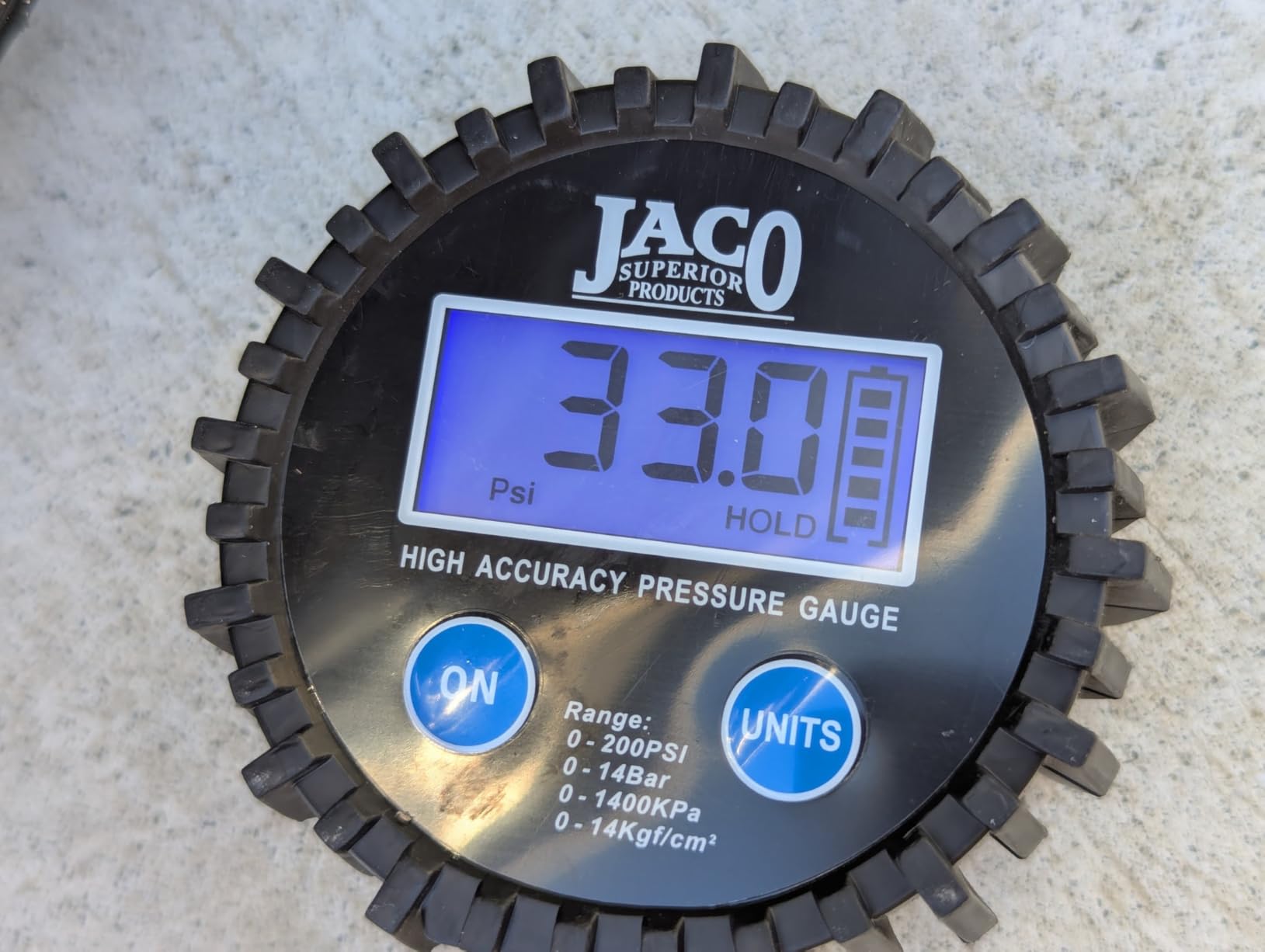 JACO Superior Products ElitePro Digital Tire Pressure Gauge - Professional Accuracy - 200 PSI customer photo 1