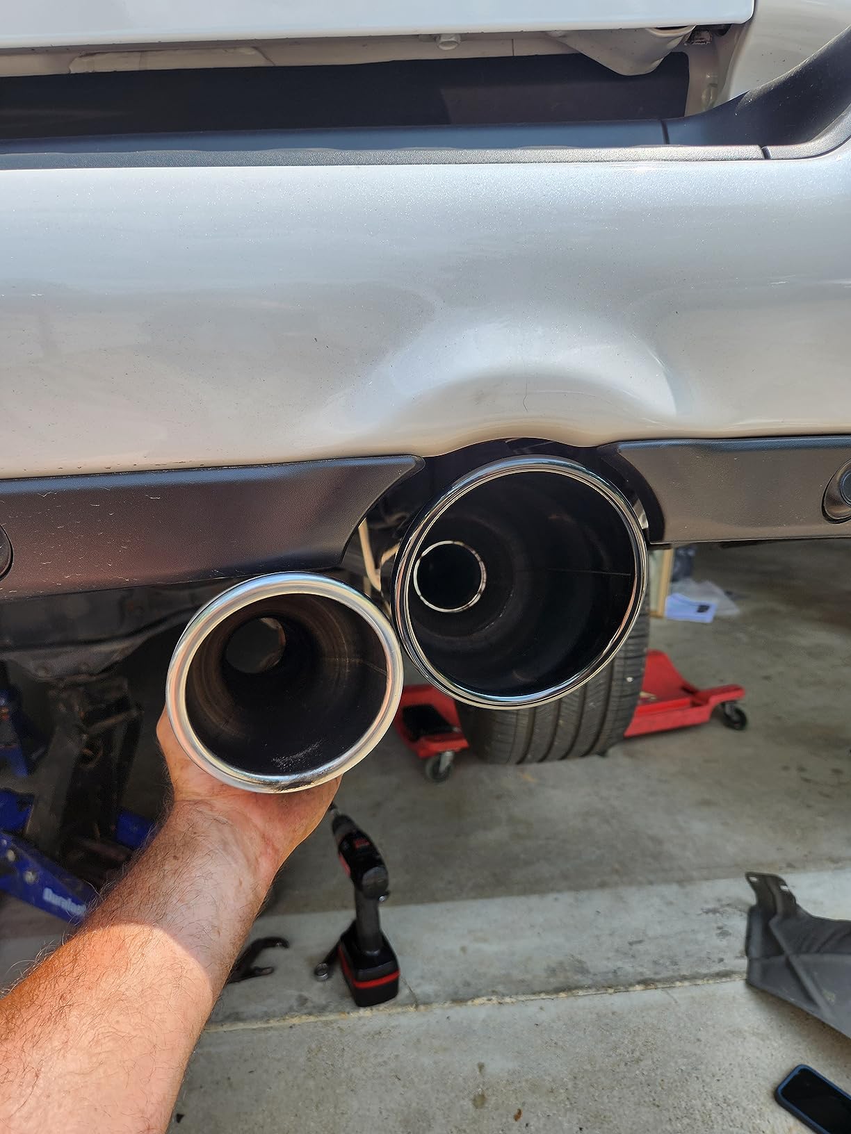 BORLA 140752BC Cat-Back Perf. Exhaust Sys. for '19-'23 Ram 1500 V8 Incl. E-Torque Incl. Rebel & G/T Models (Exc. Classic) T-304 S-Type Dual Split Rear Exit Single 5