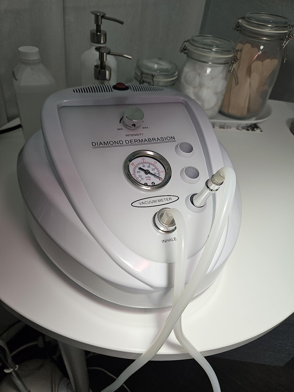 Diamond Microdermabrasion Machine, Yofuly 65-68cmHg Suction Power Professional Dermabrasion, Home Use Facial Skin Care Equipment customer photo 2