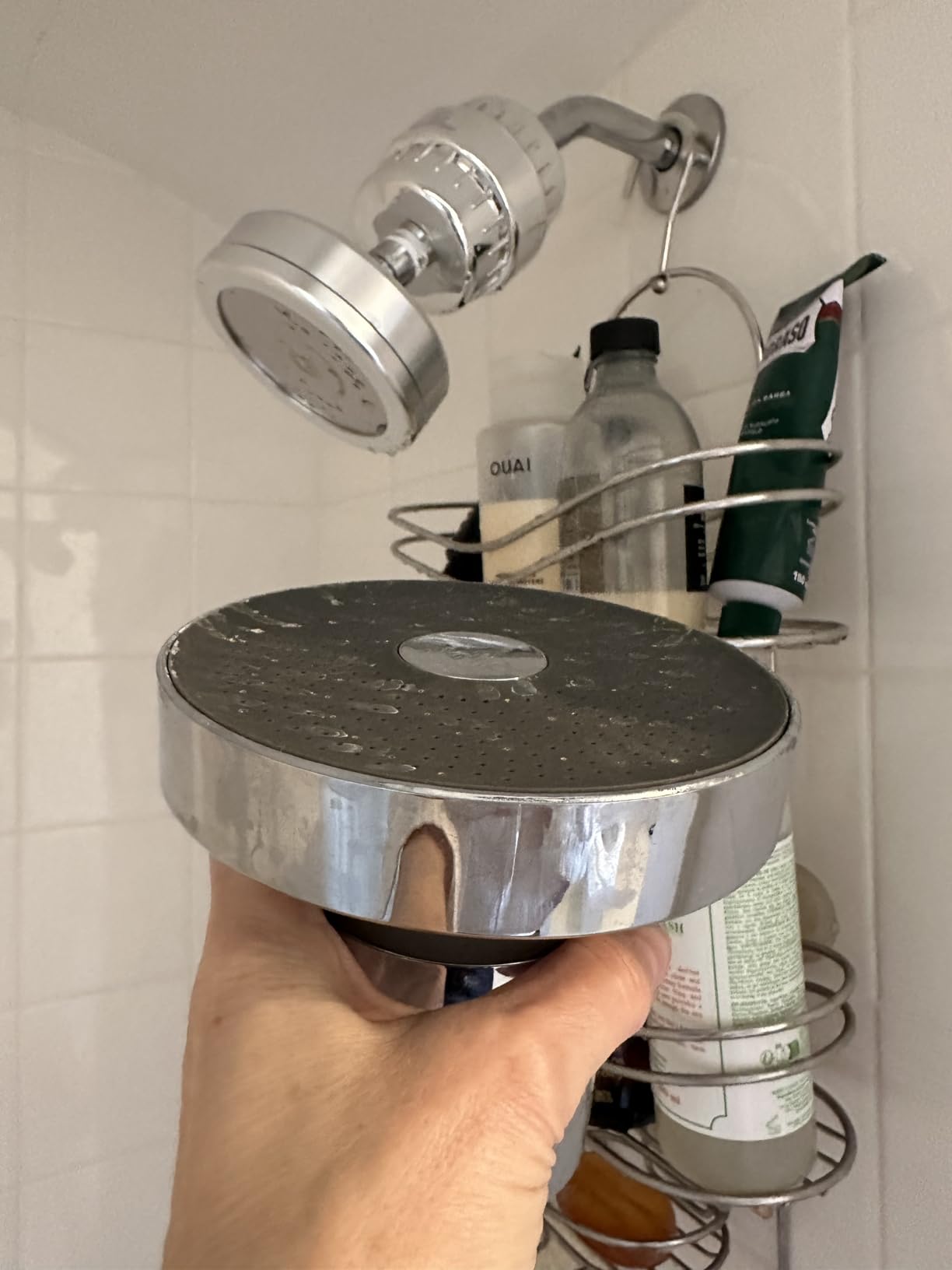 AquaHomeGroup Handheld Shower Filter, 20+3 Stage, 1.8 GPM, Chrome customer photo 2