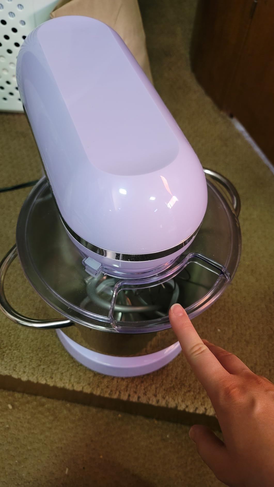 Aucma Stand Mixer, 6.5-QT 660W 6-Speed Tilt-Head Food Mixer, Black customer photo 1