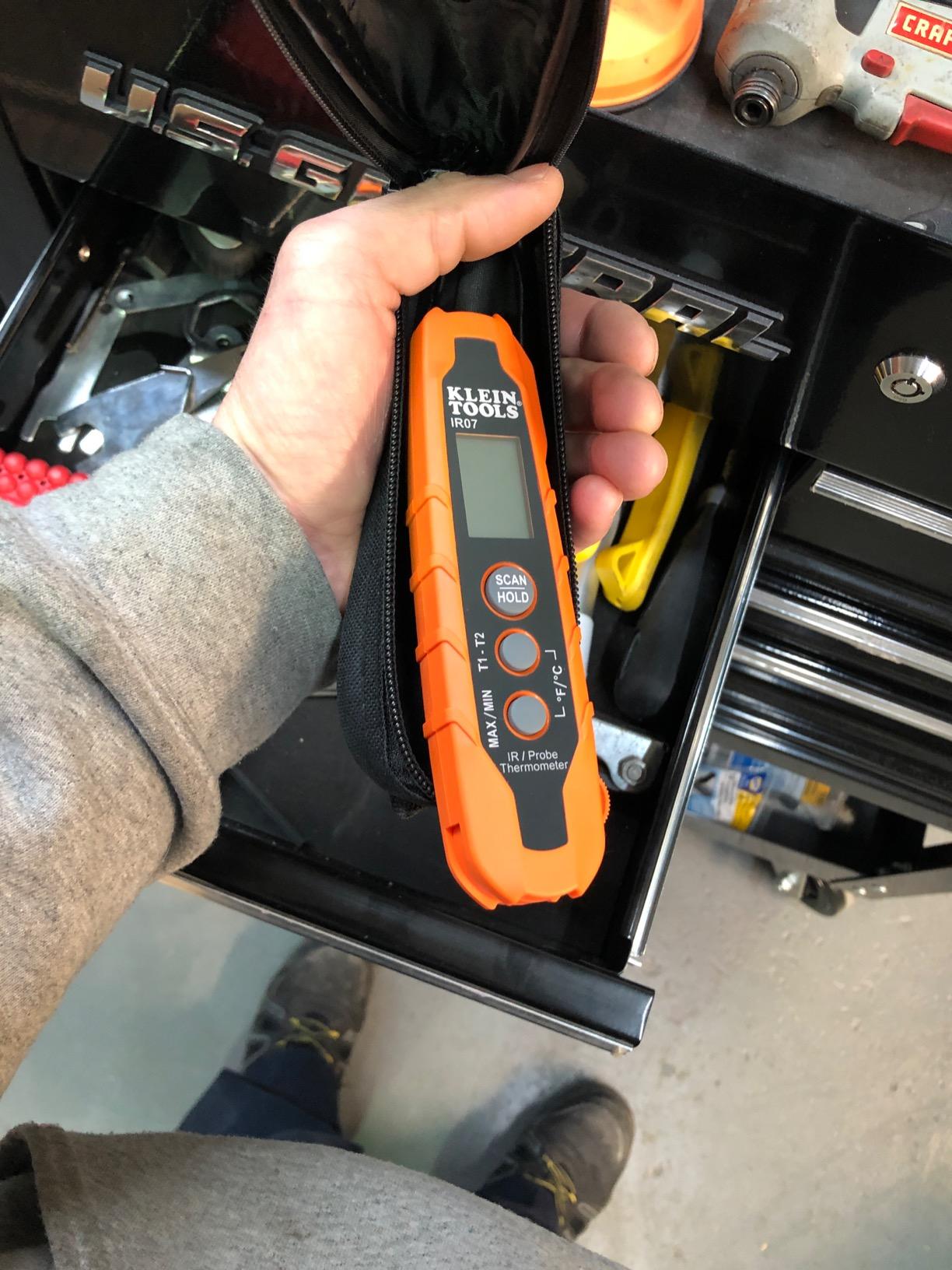 Klein Tools IR07 Dual Infrared (IR) and Probe Pocket Size LCD Digital Thermometer customer photo 2