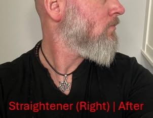 Arkam Beard Straightener for Men -Premium Heated Beard Brush Kit w/Anti-Scald Feature, Dual Action Hair Comb and Hard Shell Travel Case for Medium to Long Beards - Costume and Grooming Gifts for Men customer photo 2