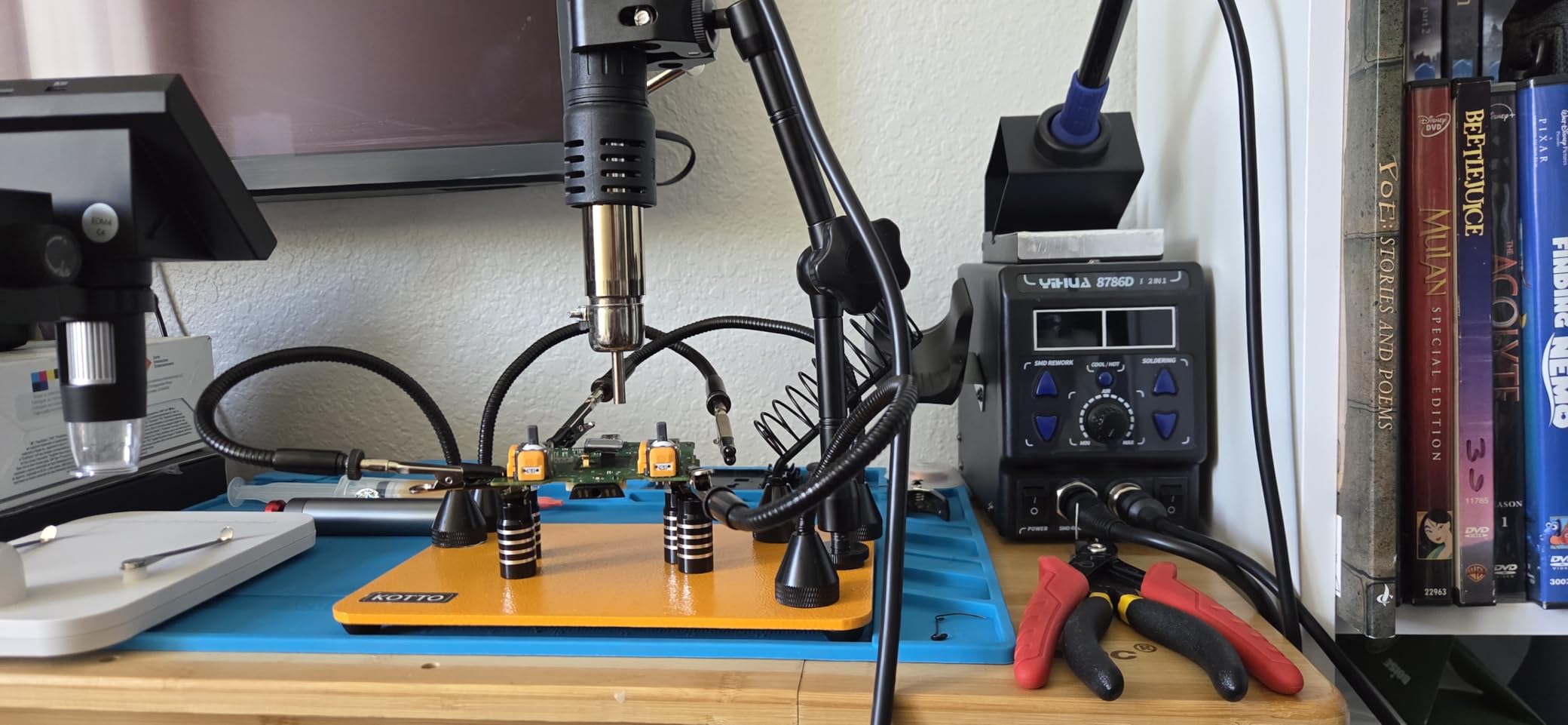 YIHUA 8786D I 2 in 1 Hot Air Rework and Soldering Iron Station with 10 Solder Iron Tips, 4 Hot Air Nozzles, °F /°C, Cool/Hot Air Conversion and Sleep Function customer photo 2