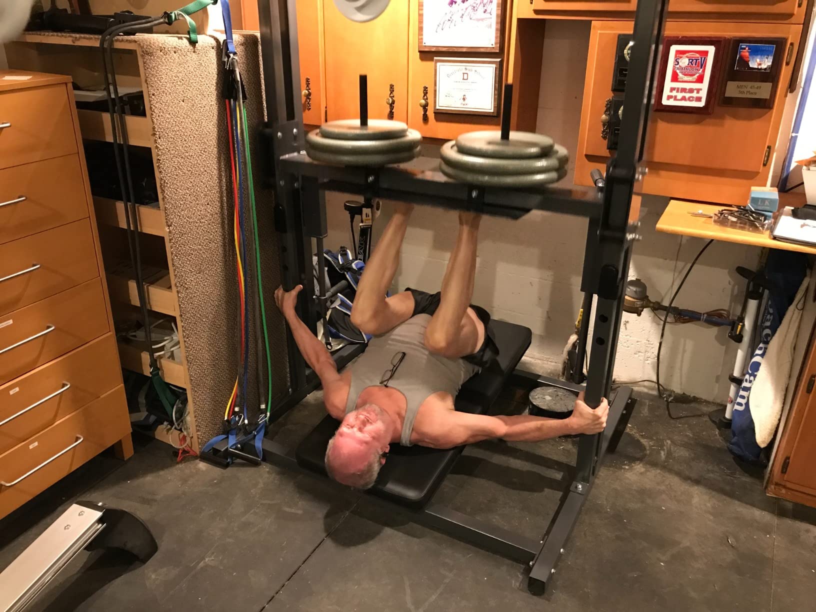 Vertical Premier Leg Press Mc. Great for Flexibility/Strength of low back, Glutes, hamstrings & calve Raises. Carriage mounted on 8 HD rollers. customer photo 1