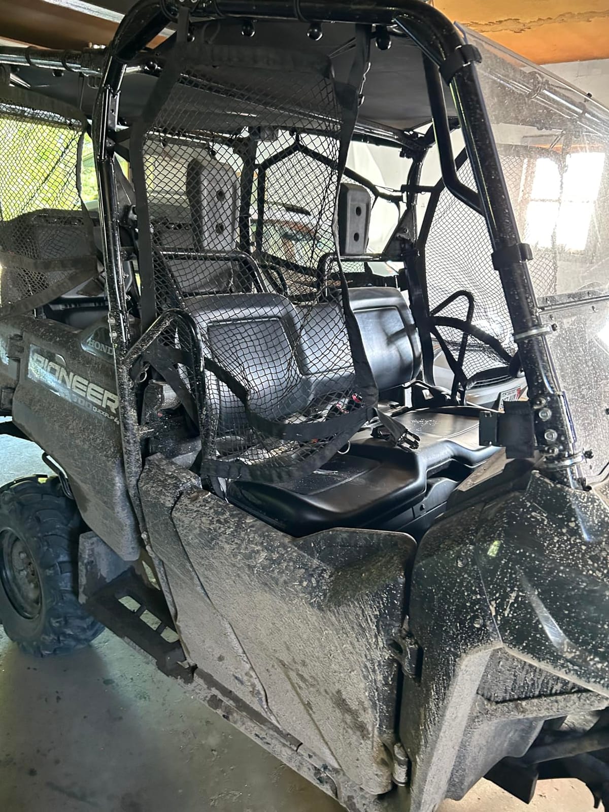 Sun Shade Top for Honda Pioneer 1000-5 UTV Mesh Sunshade, Black customer photo 2
