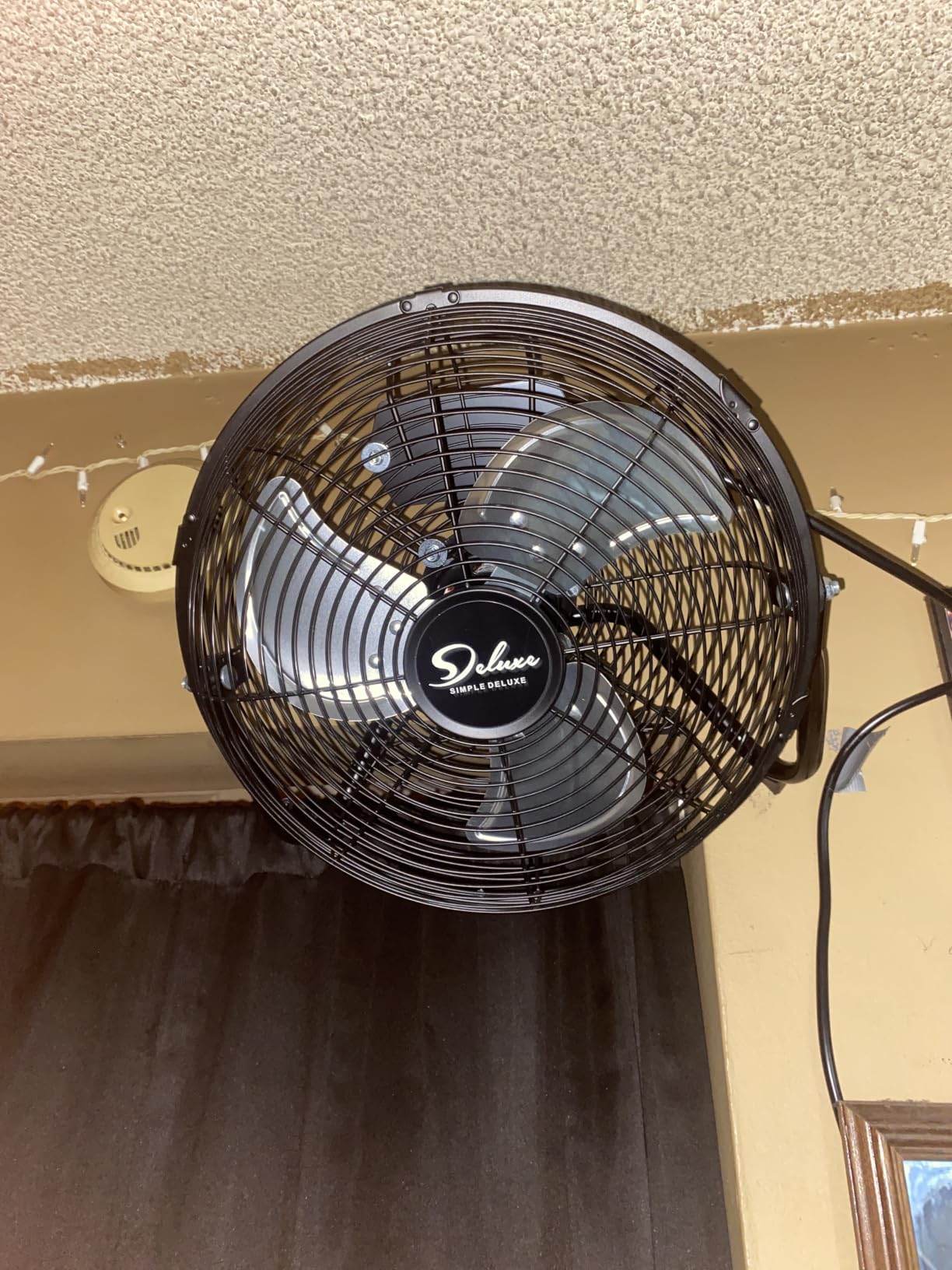 Simple Deluxe 20 Inch 3-Speed High Velocity Heavy Duty Metal Industrial Floor Fan for Warehouse, Workshop, Factory and Basement, Black, 1 Pack customer photo 1