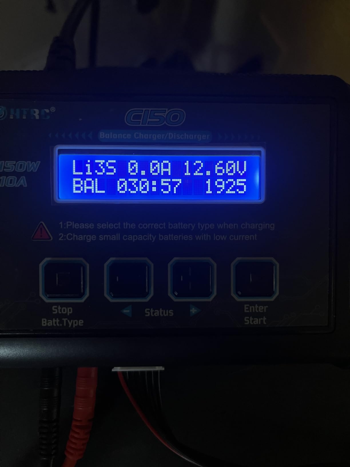 Lipo Battery Charger, 1-6S Balance Charger Discharge 150W 10A AC/DC for Li-Po Li-Hv Ion Fe NiMH NiCd Pb Hobby Batteries With Deans/Tamiya/JST/EC3/HiTec Connectors Cable Power Supply customer photo 2