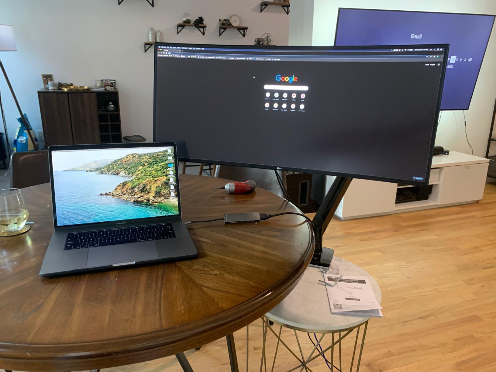 LG 34WN80C-B UltraWide Monitor 34” 21:9 Curved WQHD (3440 x 1440) IPS Display, USB Type-C (60W PD), sRGB 99% Color Gamut, 3-Side Virtually Borderless Design, Tilt/Height Adjustable Stand - Black customer photo 1