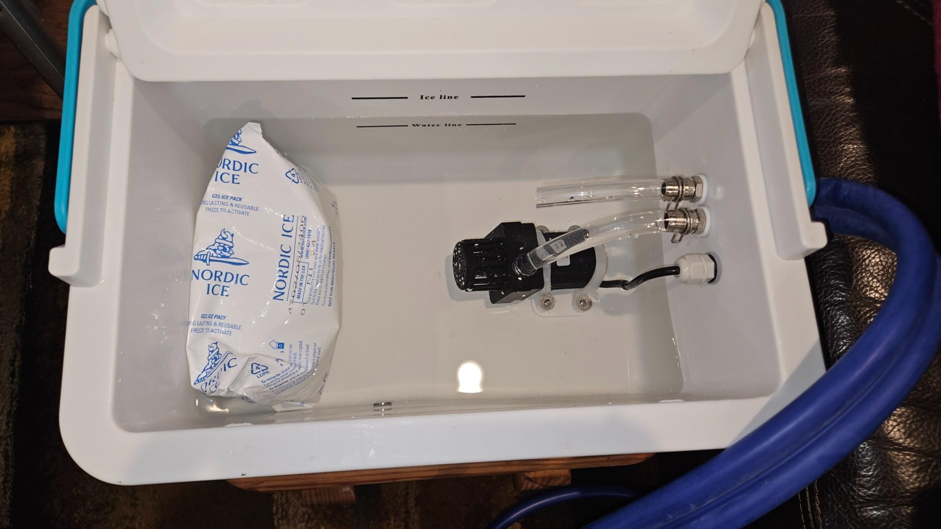PhysioNatural Cold Therapy Ice Machine for Knee Surgery Recovery - Programmable Continuous Cryotherapy System with Adjustable Knee Pad for Post-Op Swelling, Sprains & Injuries customer photo 1