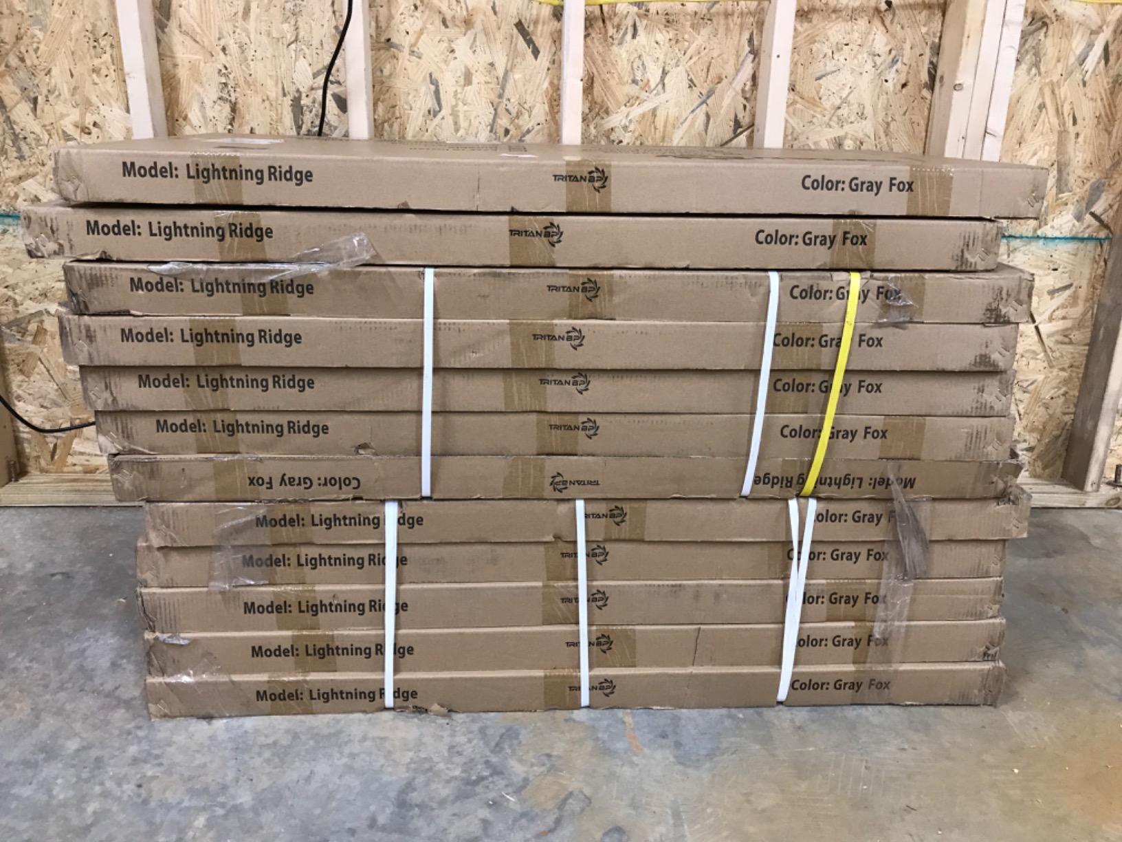 Lighting Ridge Faux Stone Siding/Wallcovering Panel 48 in. x 24 in. Class A Fire Rated Finished Gray Fox customer photo 2