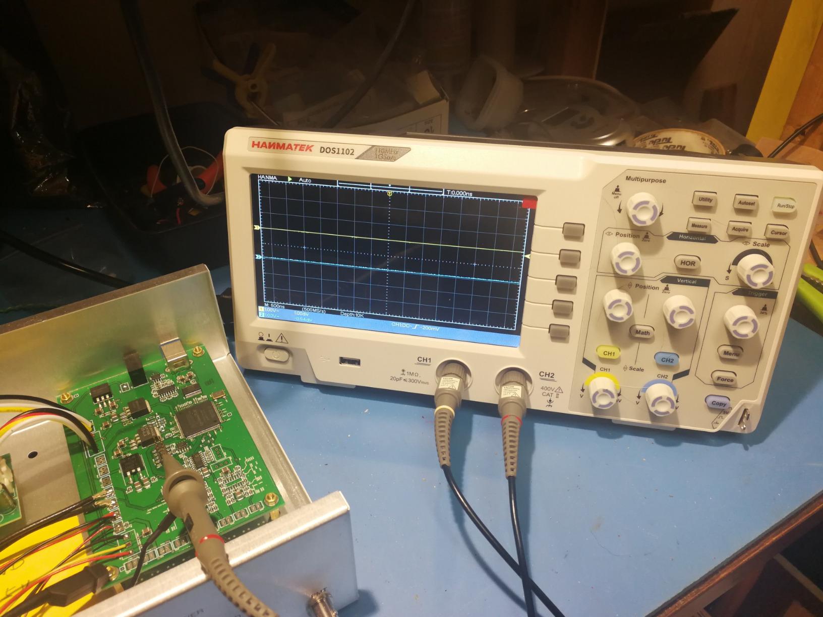 HANMATEK 110MHz Bandwidth DOS1102 Digital Oscilloscope with 2 Channels and Screen 7 inch / 18 cm, TFT-LCD Display, Portable Professional Oscilloscope Kit with 500 MS/s *2 Sampling Rate customer photo 2