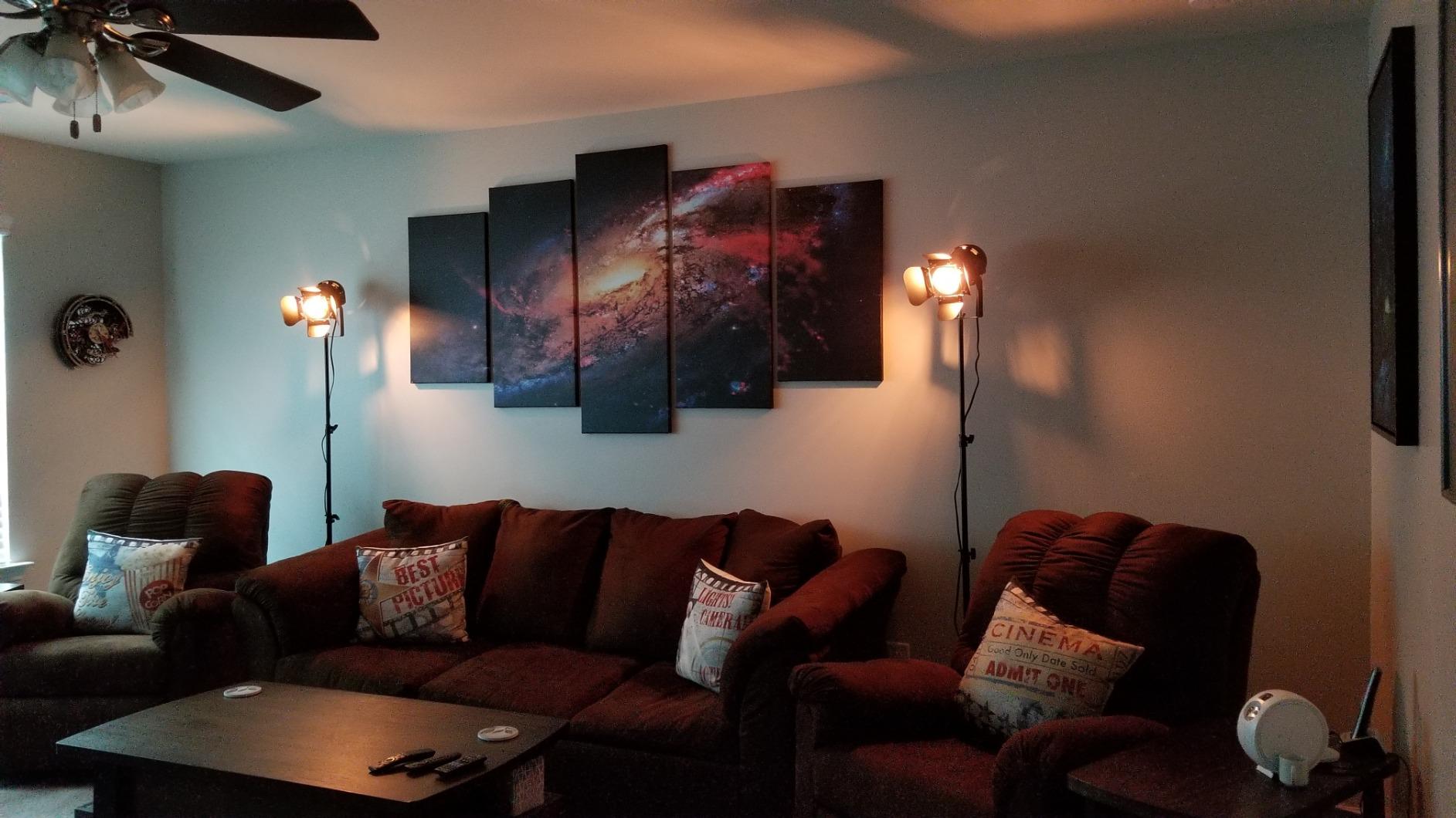 Vintage Industrial Black Retro Tripod Adjustable Floor lamp Parking Light, 5 Meter Cable with Foot Switch Parking Light Tripod gooseneck for Living Room Bedroom Office bar Lighting (Pack of 2) customer photo 1
