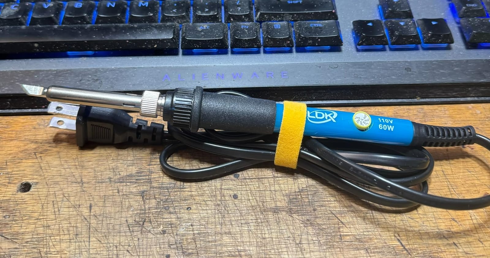 LDK Soldering Iron Kit Electric 60W 110V Adjustable Temperature Soldering Gun Welding Tools, 5pcs Replacement Tips and Solder Wire (Basic) customer photo 1