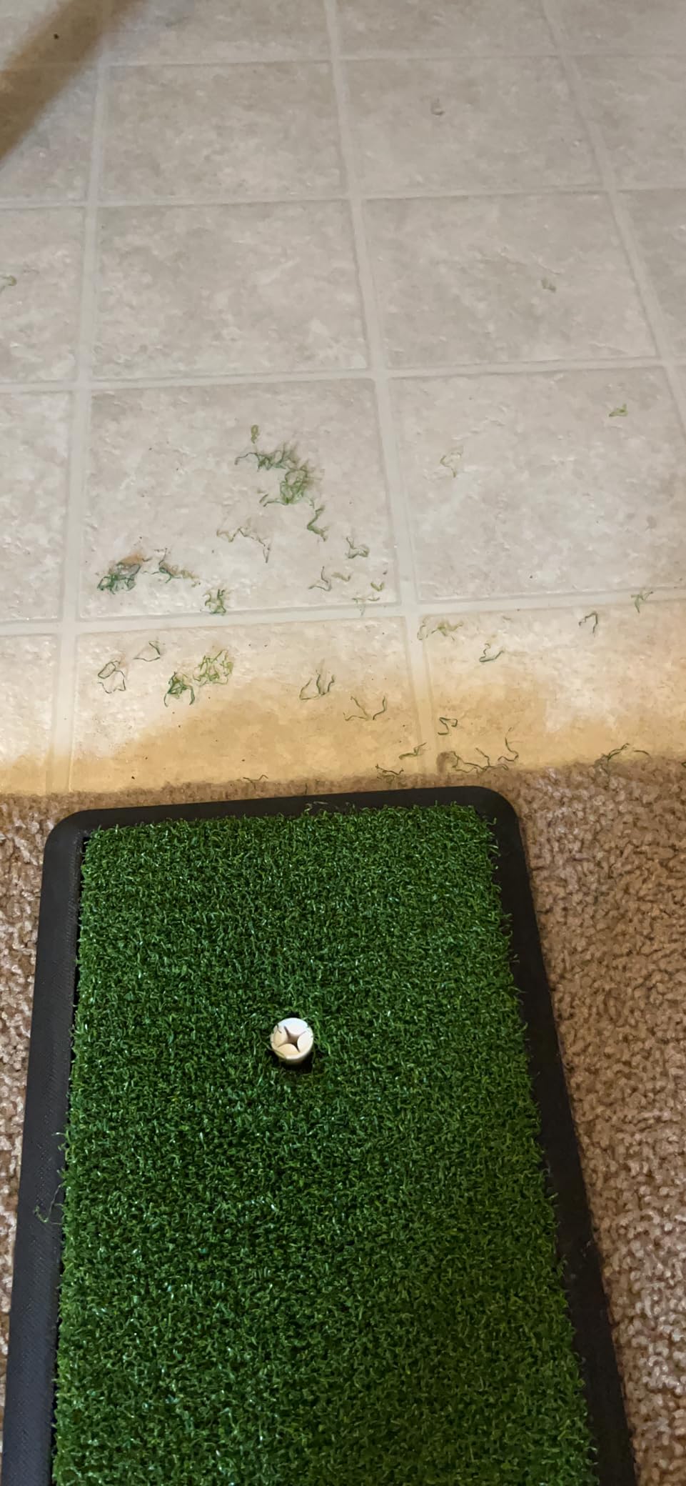 CHAMPKEY Premium Synthetic Turf Golf Hitting Mat | Heavy Duty Rubber Base Golf Practice Mat | Come with 1 Rubber Tee and 9 Plastic Tees customer photo 2