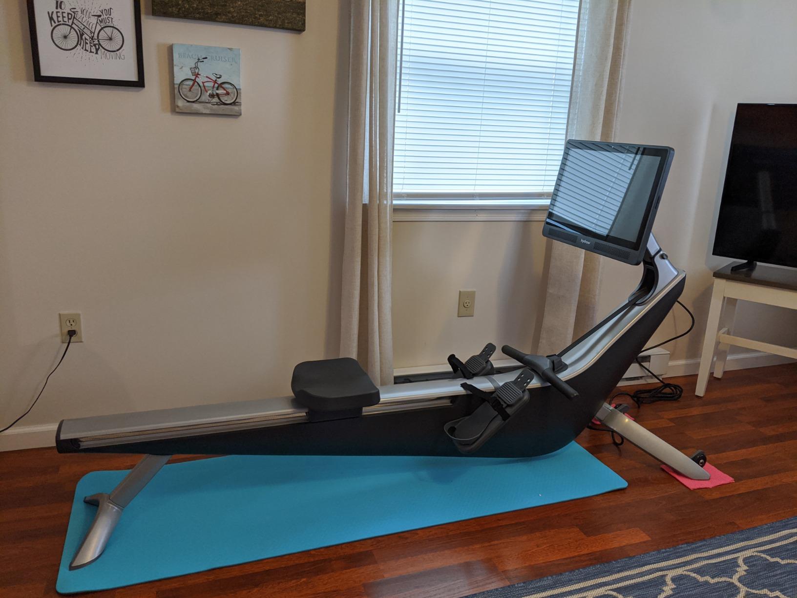 Hydrow Origin Rowing Machine for Home, Magnetic Drag Home Rower Machine | 22'' Rotating HD Touchscreen, Live & On-Demand Workouts, Immersive Guided Training, Home Gym Full Body Cardio, 375lb Capacity customer photo 1