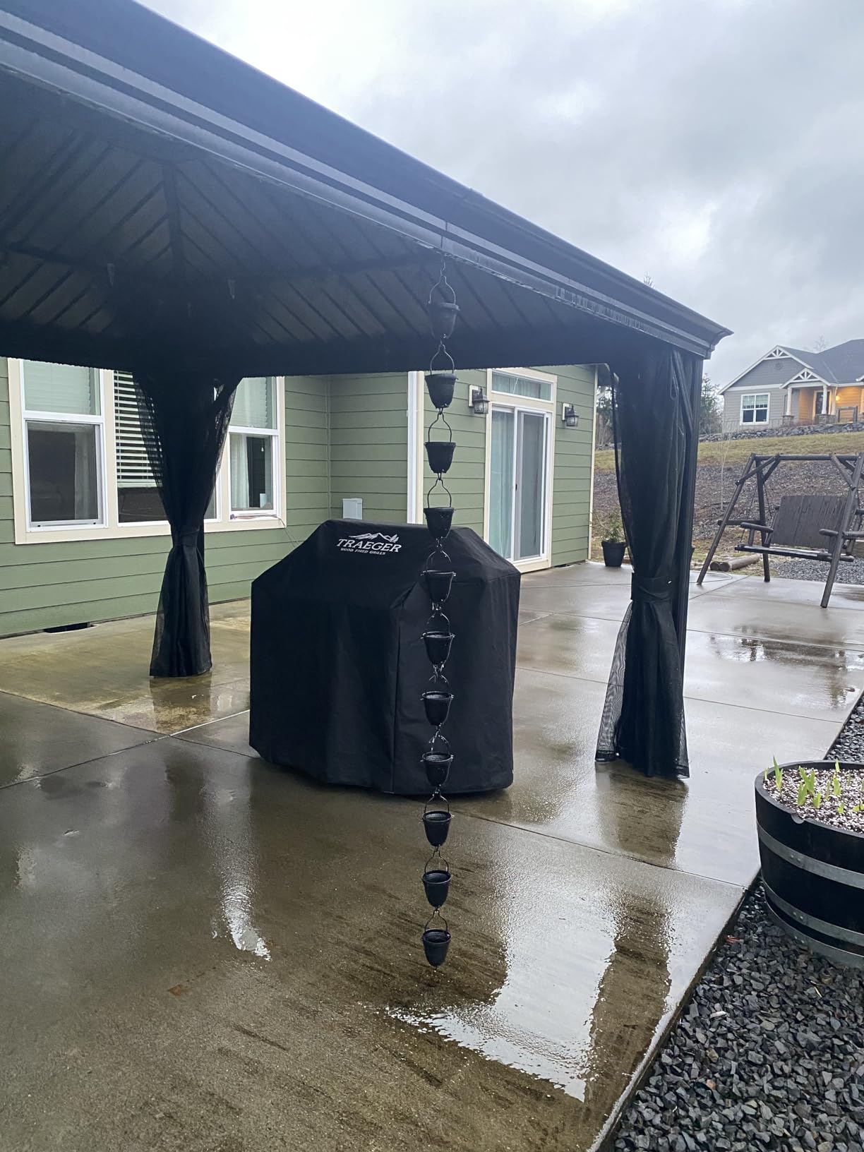 Rain Chains Direct - Flutes Rain Chain - 8.5 FT - Pure Solid Copper - Premium Rain Chains for Gutters customer photo 2