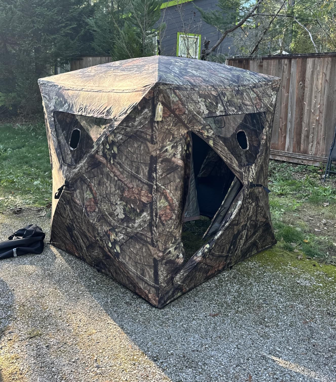 Ameristep Brickhouse Hunting Blind | 3-Person Ground Blind in Mossy Oak Break-Up Country, One Size customer photo 2