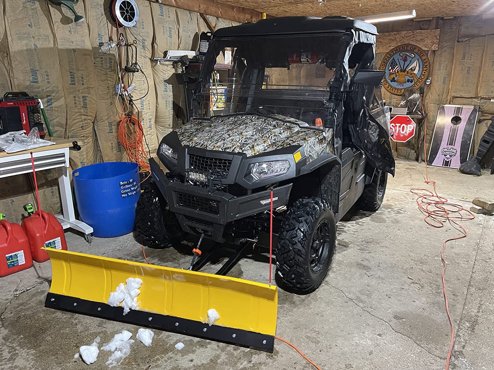 Massimo 60-Inch Universal ATV/UTV Snow Plow Kit – Steel Blade with Push Frame and Mount Plate, 5-Position Angle Adjustment customer photo 1