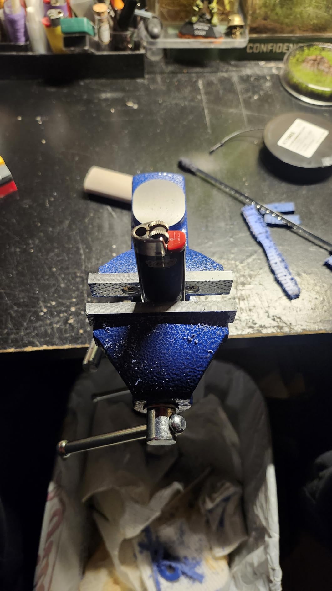 Nuovoware Table Vise 3 Inch, Universal Vise Bench Clamp, Blue customer photo 1