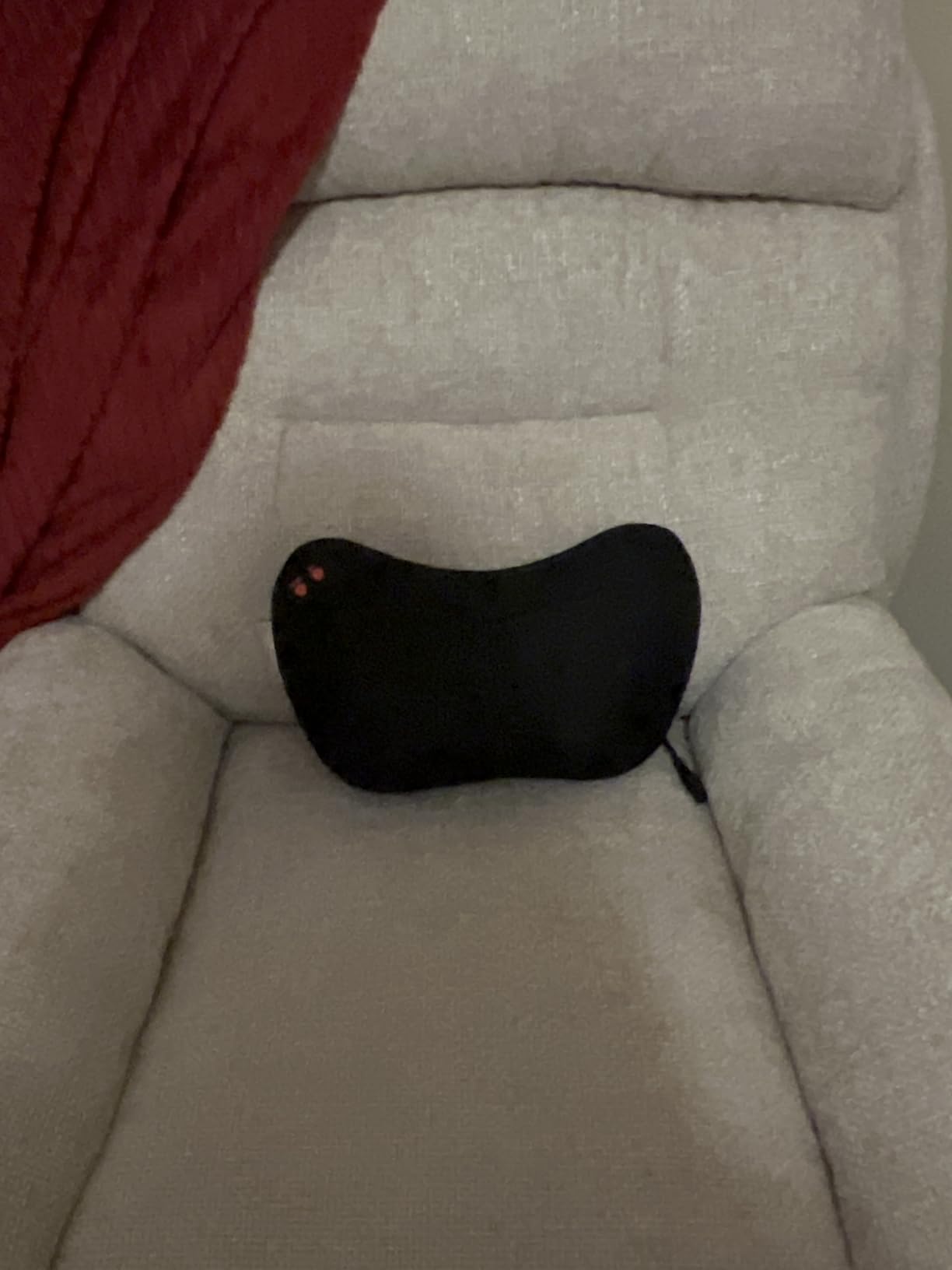 Papillon Back Massager with Heat,Shiatsu Pillow for Body Pain Relief Black customer photo 2