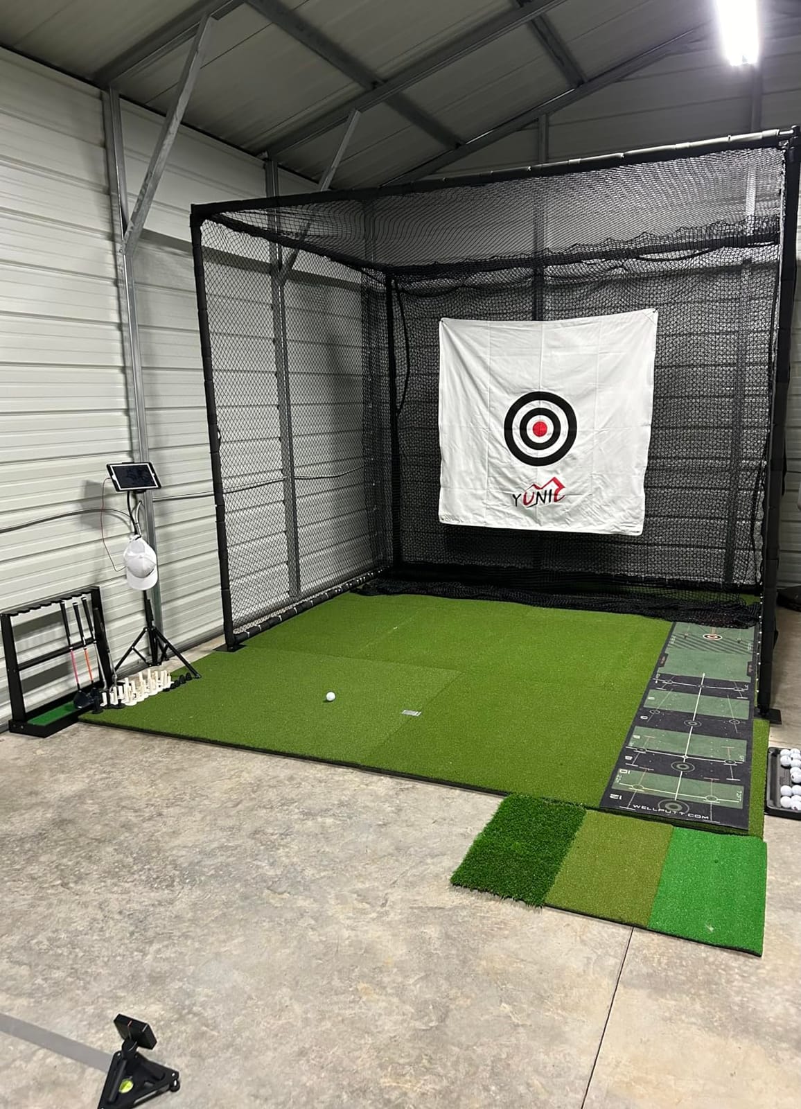 GoSports Elite Golf Hitting Mat for Indoor and Outdoor Practice - Withstands Thousands of Shots - Heavy-Duty Turf Driving Range Mats Works with Golf Simulators - Includes 3 tees - Choose Your Size customer photo 1