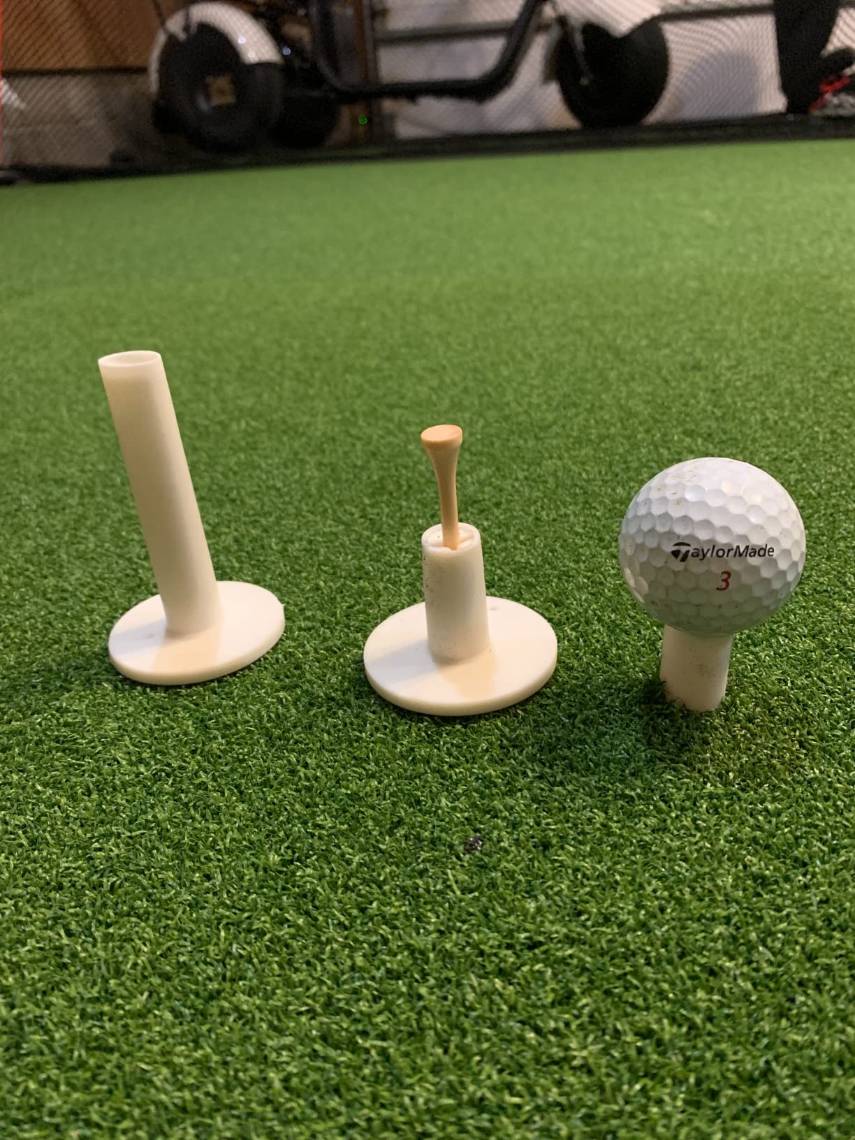GoSports Elite Golf Hitting Mat for Indoor and Outdoor Practice - Withstands Thousands of Shots - Heavy-Duty Turf Driving Range Mats Works with Golf Simulators - Includes 3 tees - Choose Your Size customer photo 2