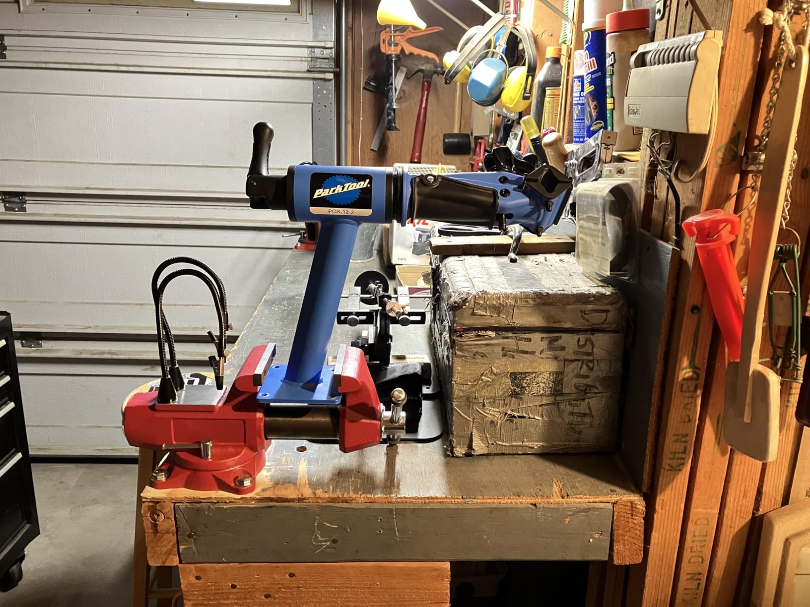 Park Tool PCS-12.2 Home Bicycle Mechanic Bench Mount Repair Stand | Park Tool PCS-12.2 Bench Mount Bike Repair Stand | Adjustable Clamp, Steel Construction customer photo 2