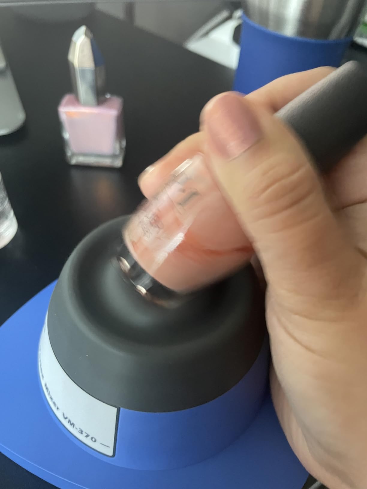 INTLLAB Lab Vortex Mixer, Touch Function Lab Vortexer, Gel Polish, Eyelash Adhesives, Acylic Paints, Test Tubes and Centrifuge Tubes customer photo 1
