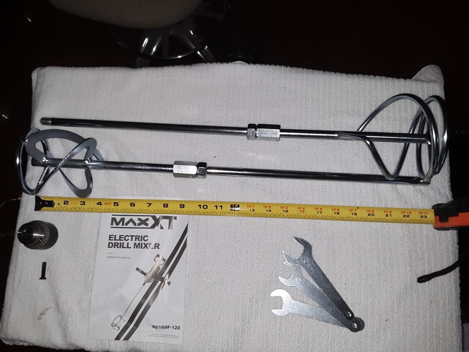 MAXXT Drill Mixer Set with Spade Handle 1/2 inch Electric Corded Mixing Drill Machine 9A Motor Concrete Mud Mixer customer photo 2