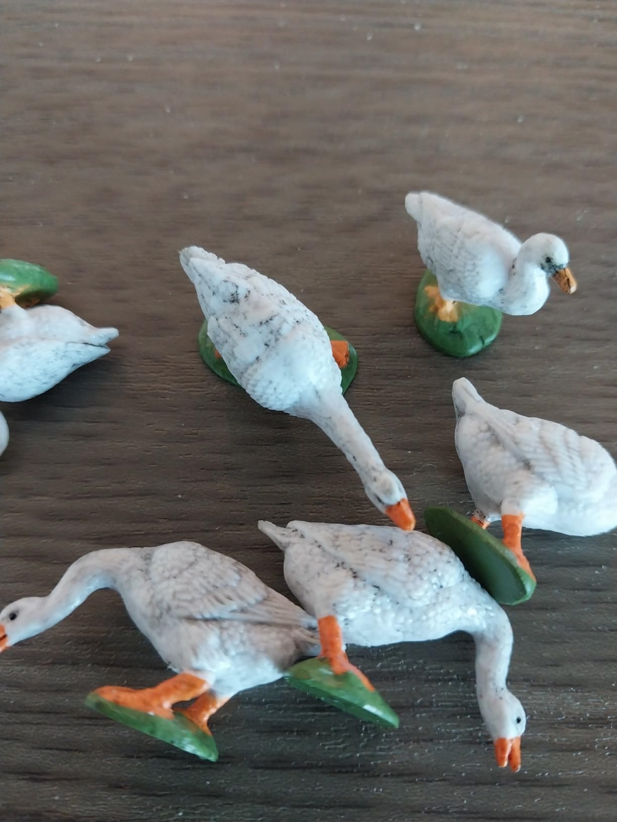 30pcs O Gauge Farm Animal 1:43 Scale Painted Chicken Duck Goose PVC Model Train Layout AN4304-30-AMUS customer photo 1