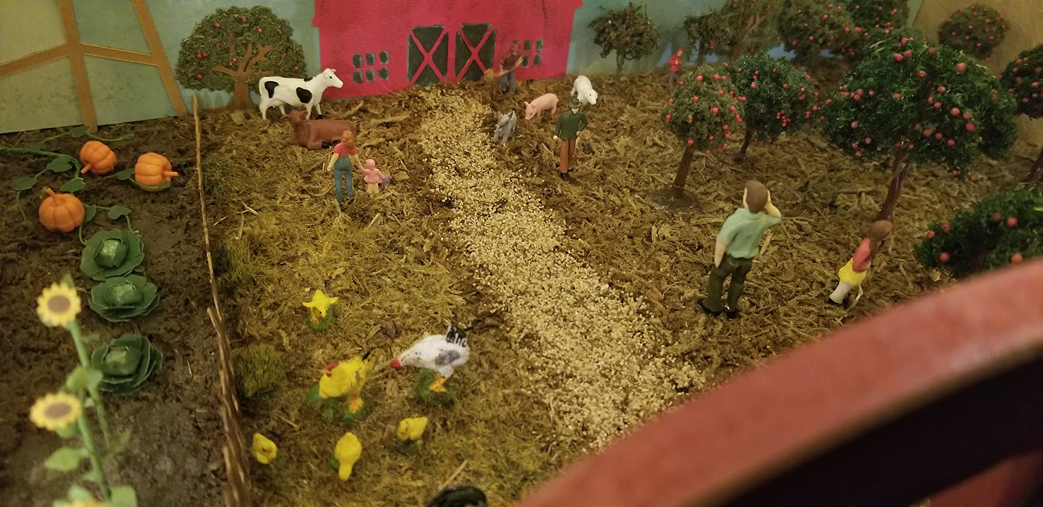 30pcs O Gauge Farm Animal 1:43 Scale Painted Chicken Duck Goose PVC Model Train Layout AN4304-30-AMUS customer photo 2