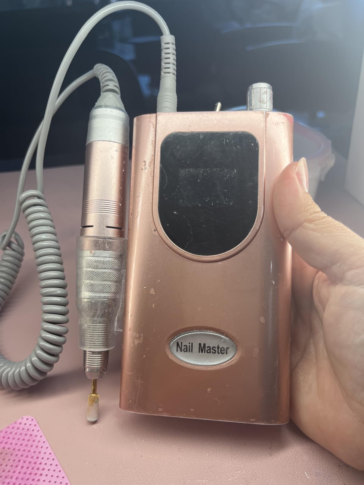 Delanie Electric Nail Drill Professional High Torque 35000 RPM, Rose Gold customer photo 2