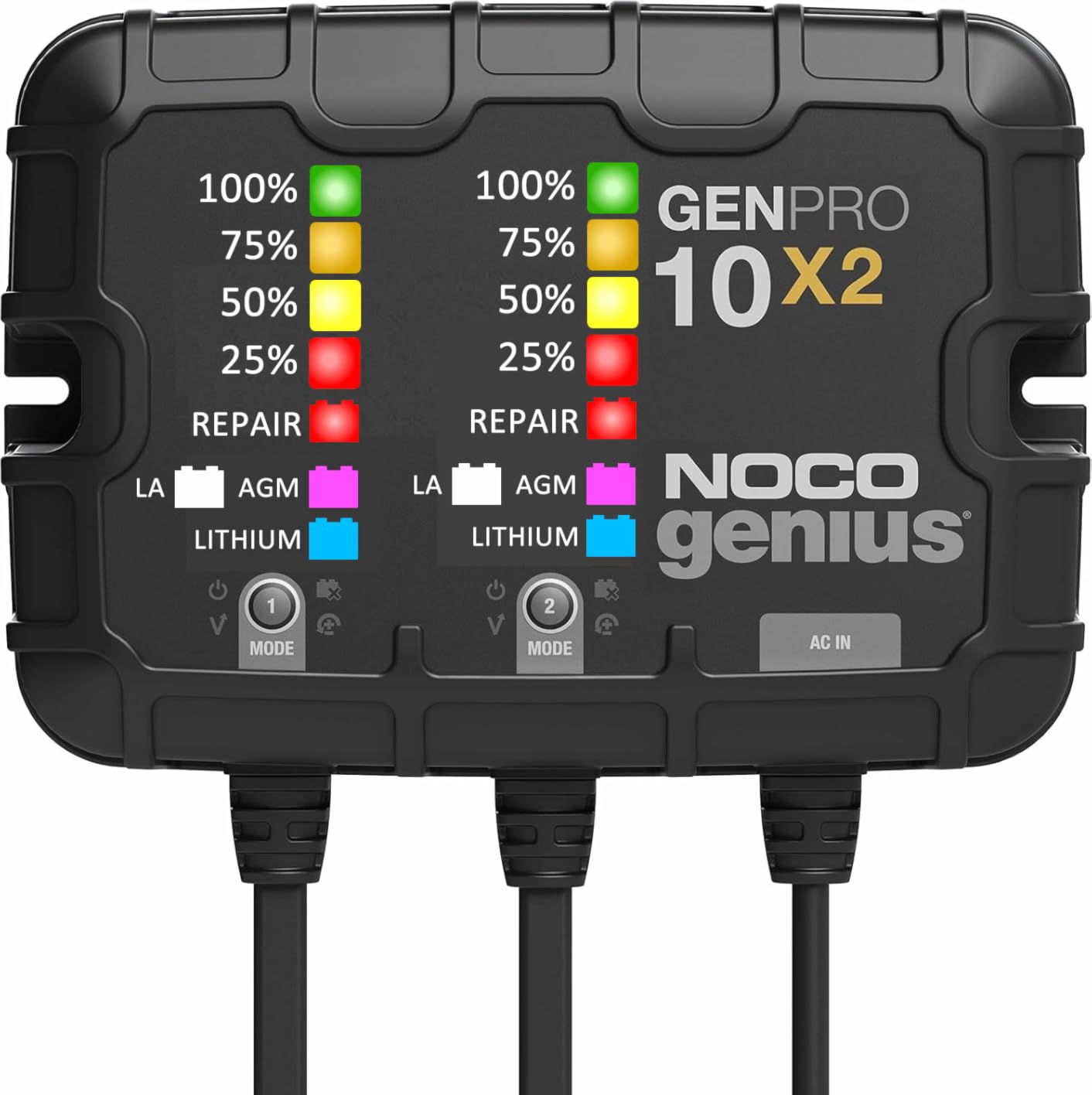 NOCO GENPRO10X2 12V 20A 2-Bank OnBoard Marine Battery Charger & Maintainer customer photo 2